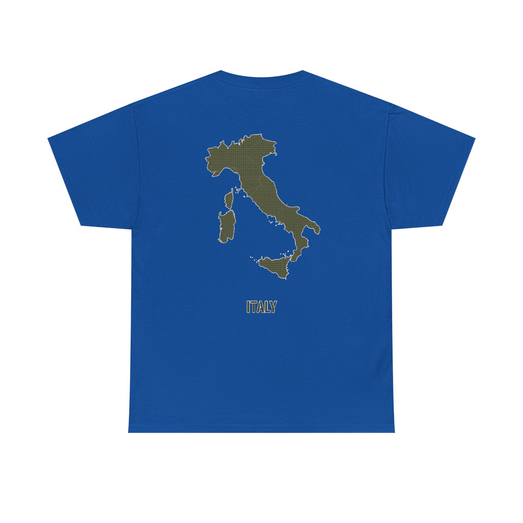Italy Map Tee — GALLUS Logo Casual Cotton T-Shirt