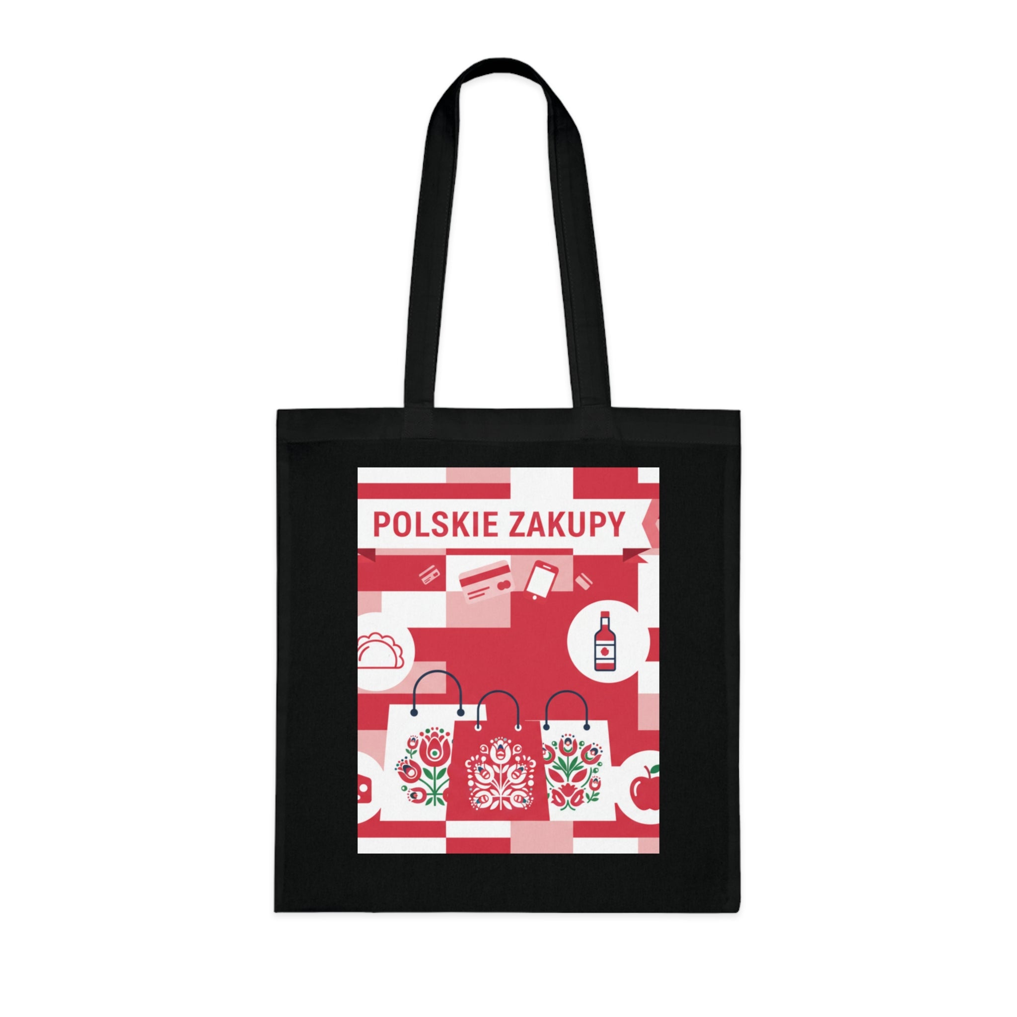 Polskie Zakupy Cotton Tote – Polish Grocery Market Shopping Bag