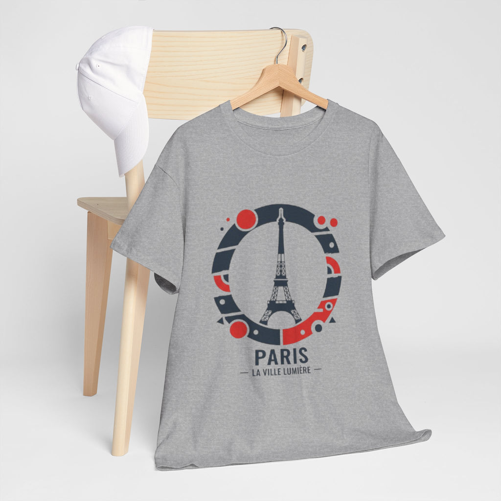 Paris Eiffel Tower Graphic Tee — 'Paris La Ville Lumière' Travel T‑Shirt