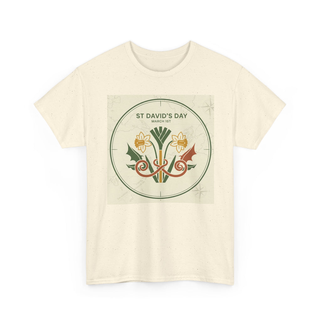 St. David's Day Floral Tee — Welsh Daffodil & Leek Celebration Shirt