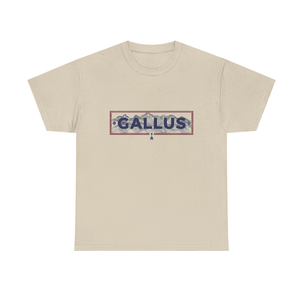 Gallus Adventure Tee — "I Am Exploring, Not Lost" Mountain Graphic T-Shirt