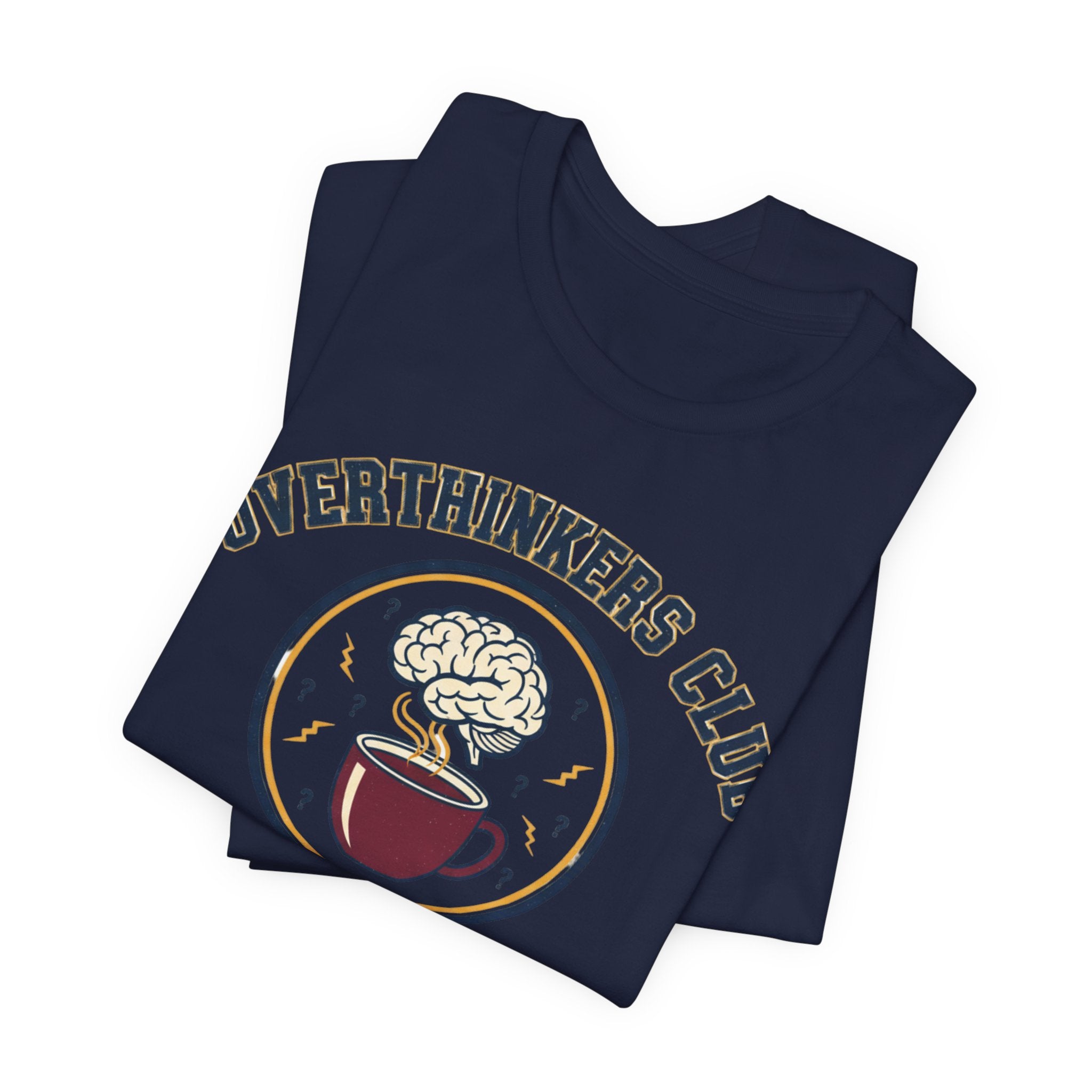 Overthinkers Club Tee | irony club shirt, varsity style shirt