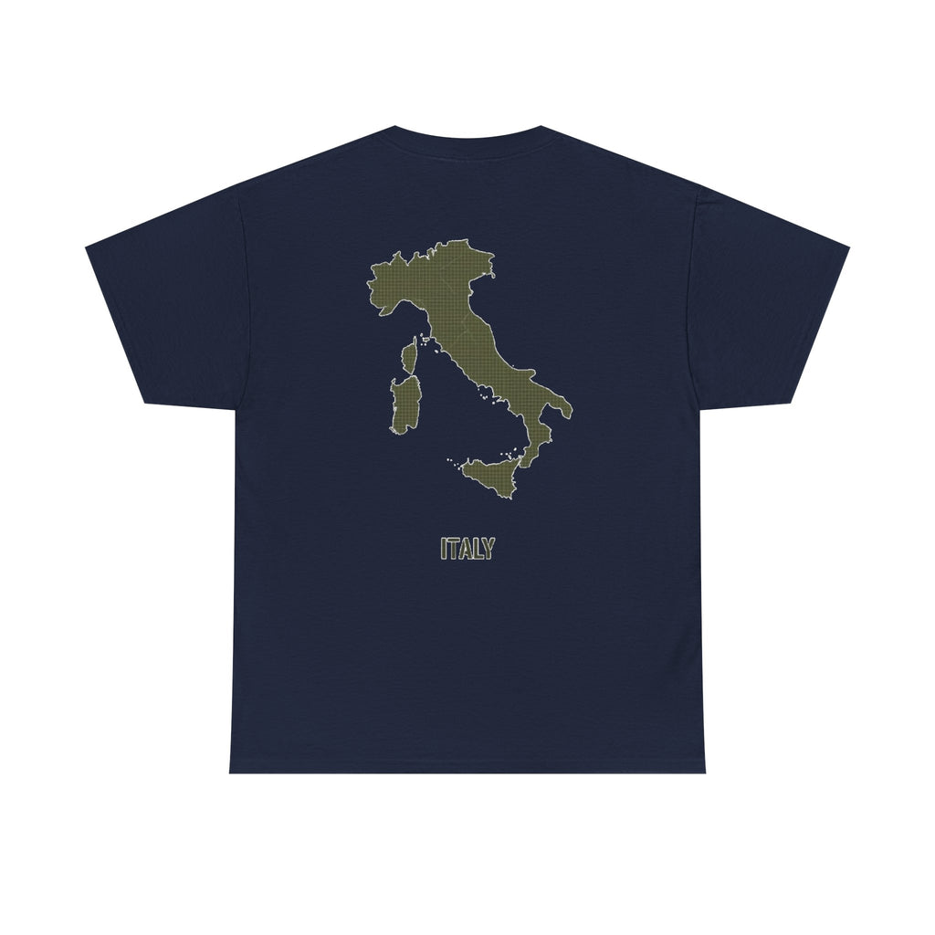 Italy Map Tee — GALLUS Logo Casual Cotton T-Shirt