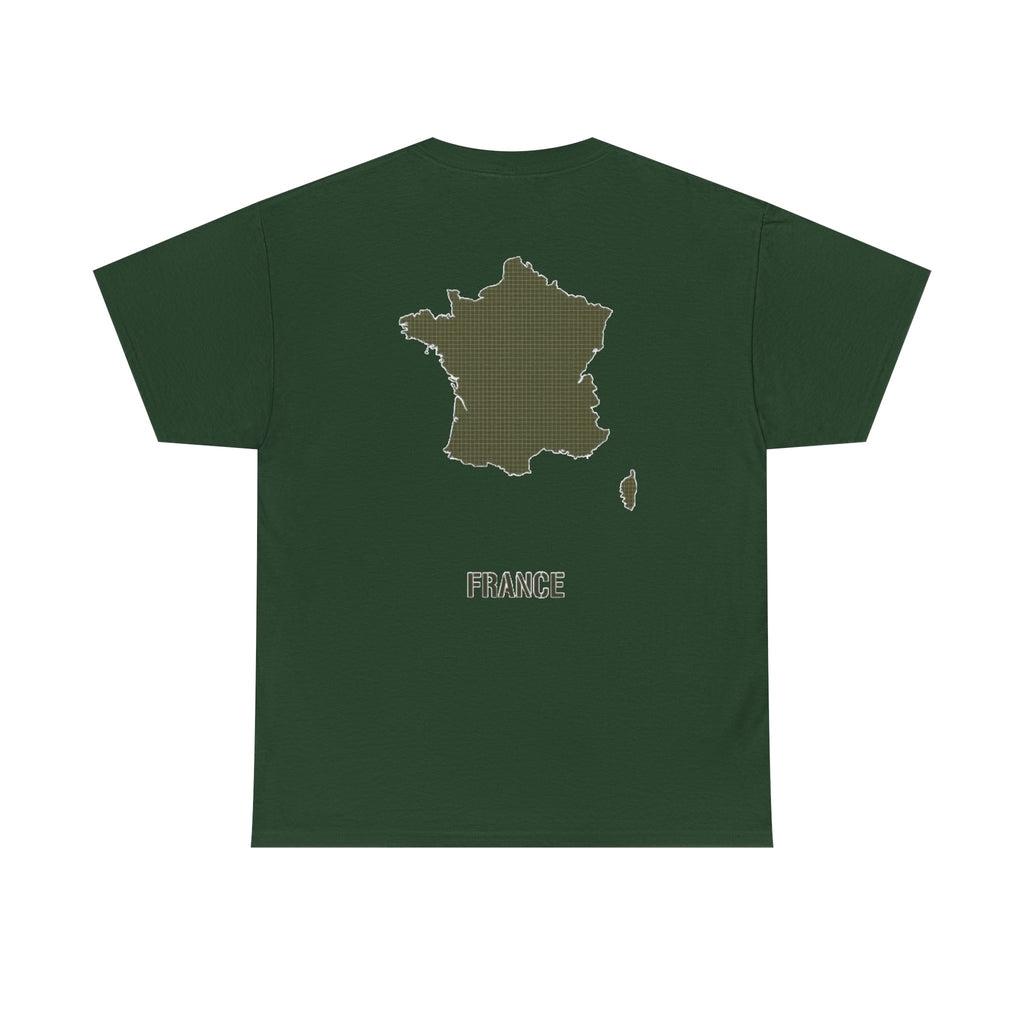 France Map T‑Shirt — Minimal Grunge Outline Tee