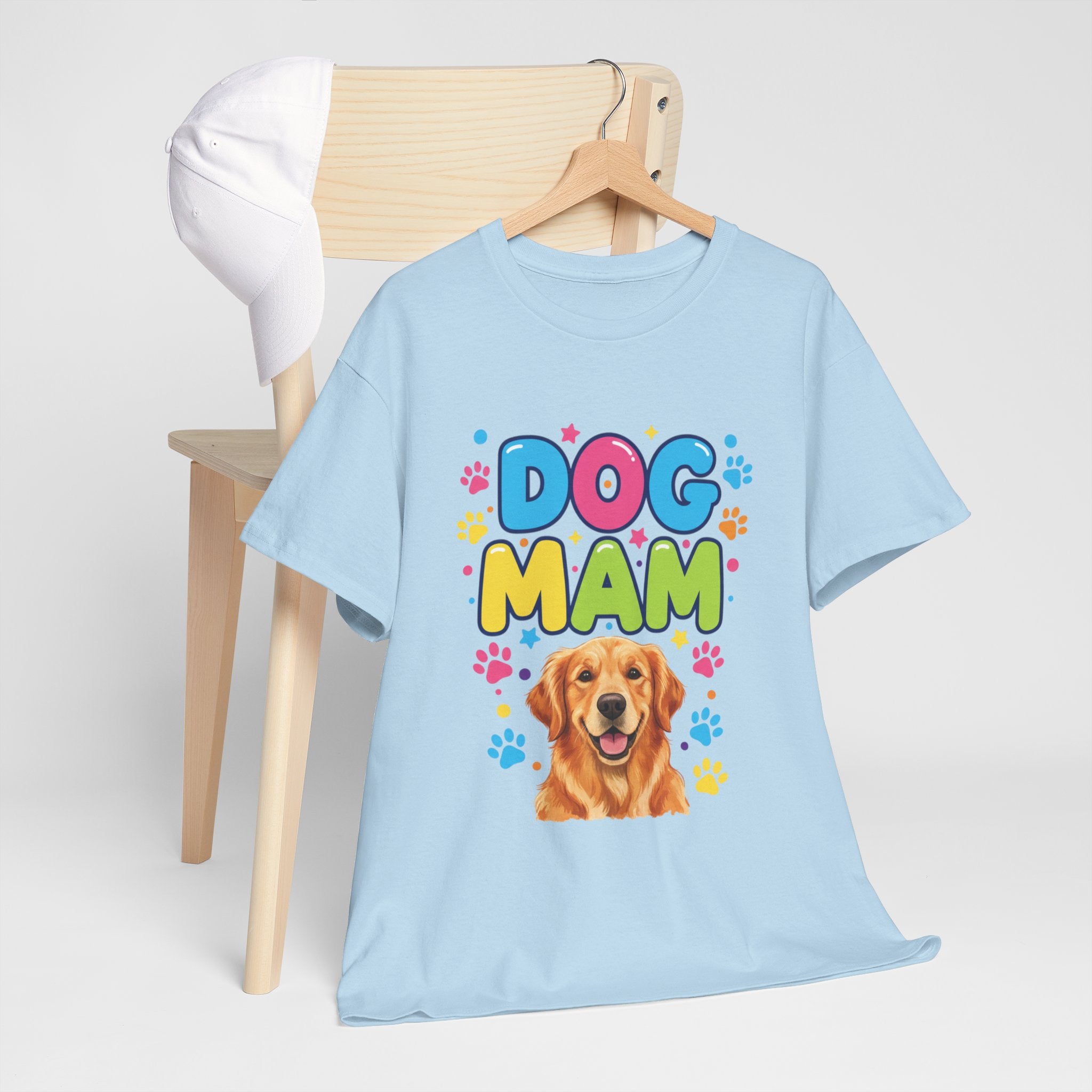 Dog Mam T-Shirt — Cute Colorful "Dog Mam" Graphic Tee for Dog Lovers