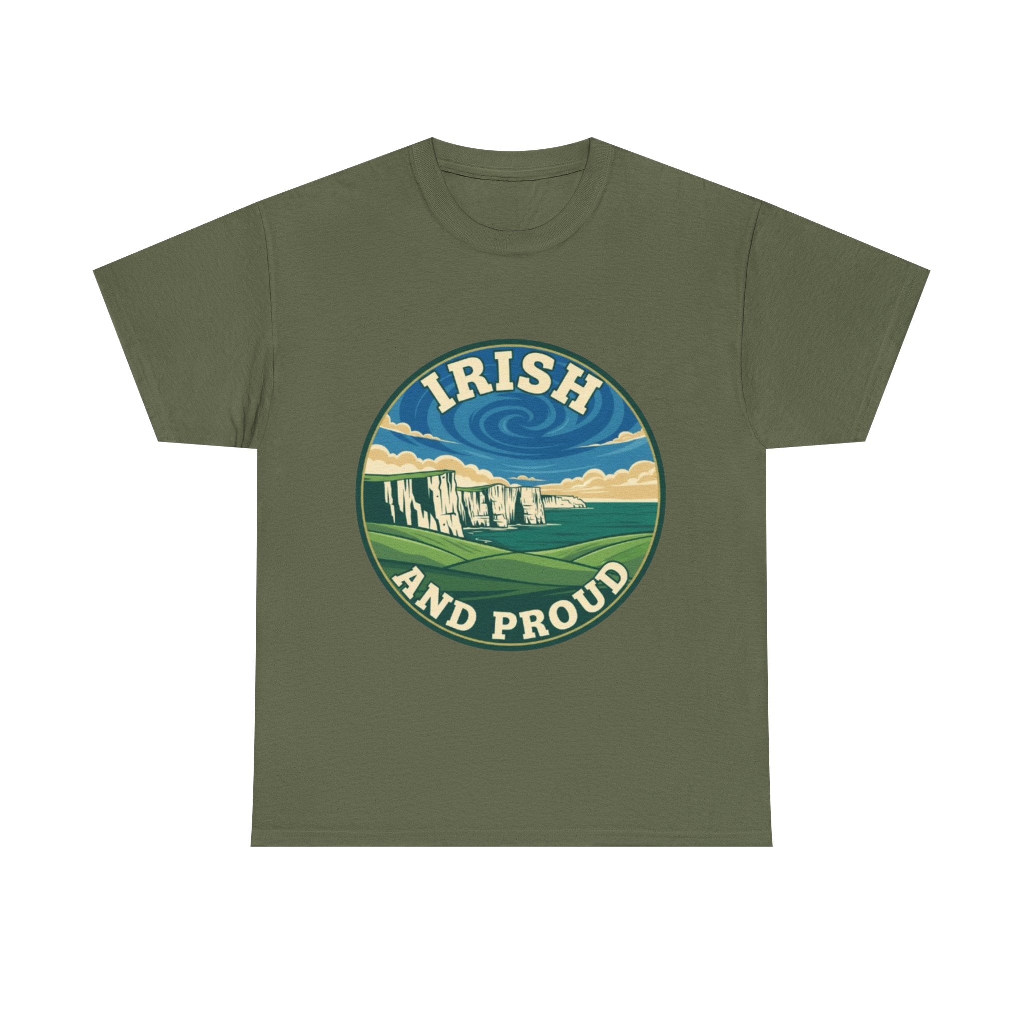 Irish and Proud T-Shirt — Scenic Cliffs Vintage St. Patrick’s Day Tee