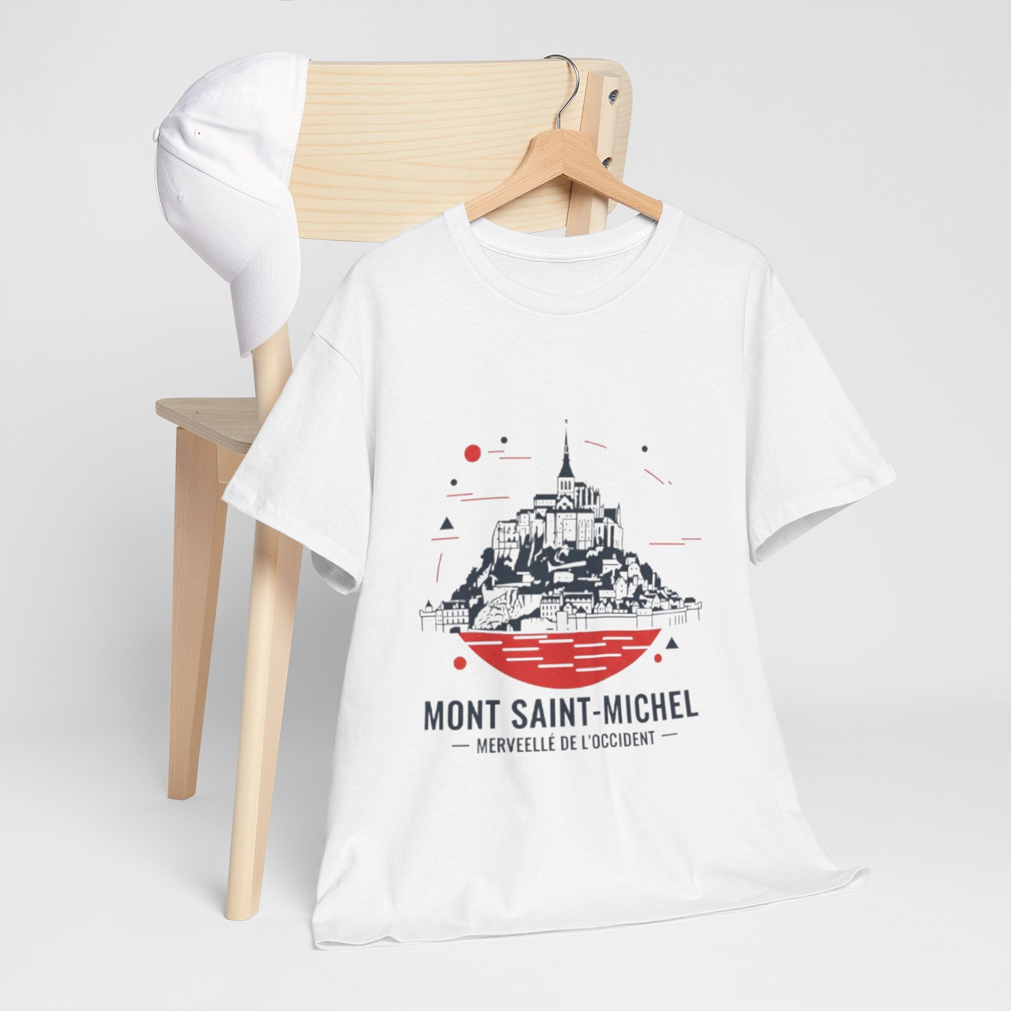 Mont Saint-Michel Illustration T-Shirt — French Landmark Travel Tee