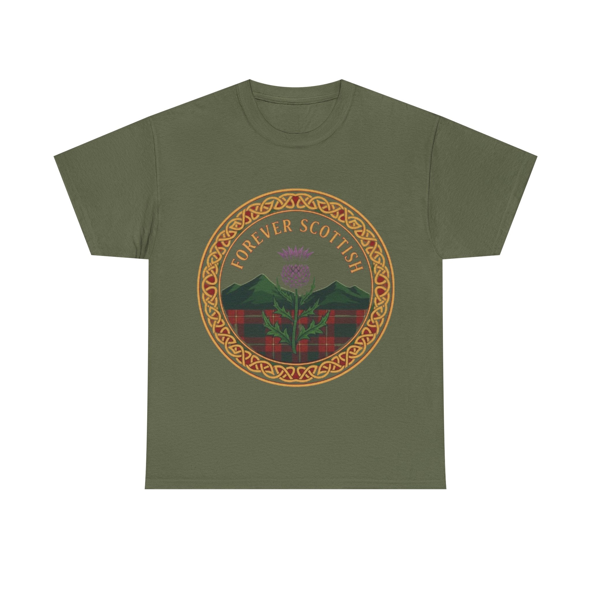 Scottish Thistle T‑Shirt - "Forever Scottish" Crest Tee