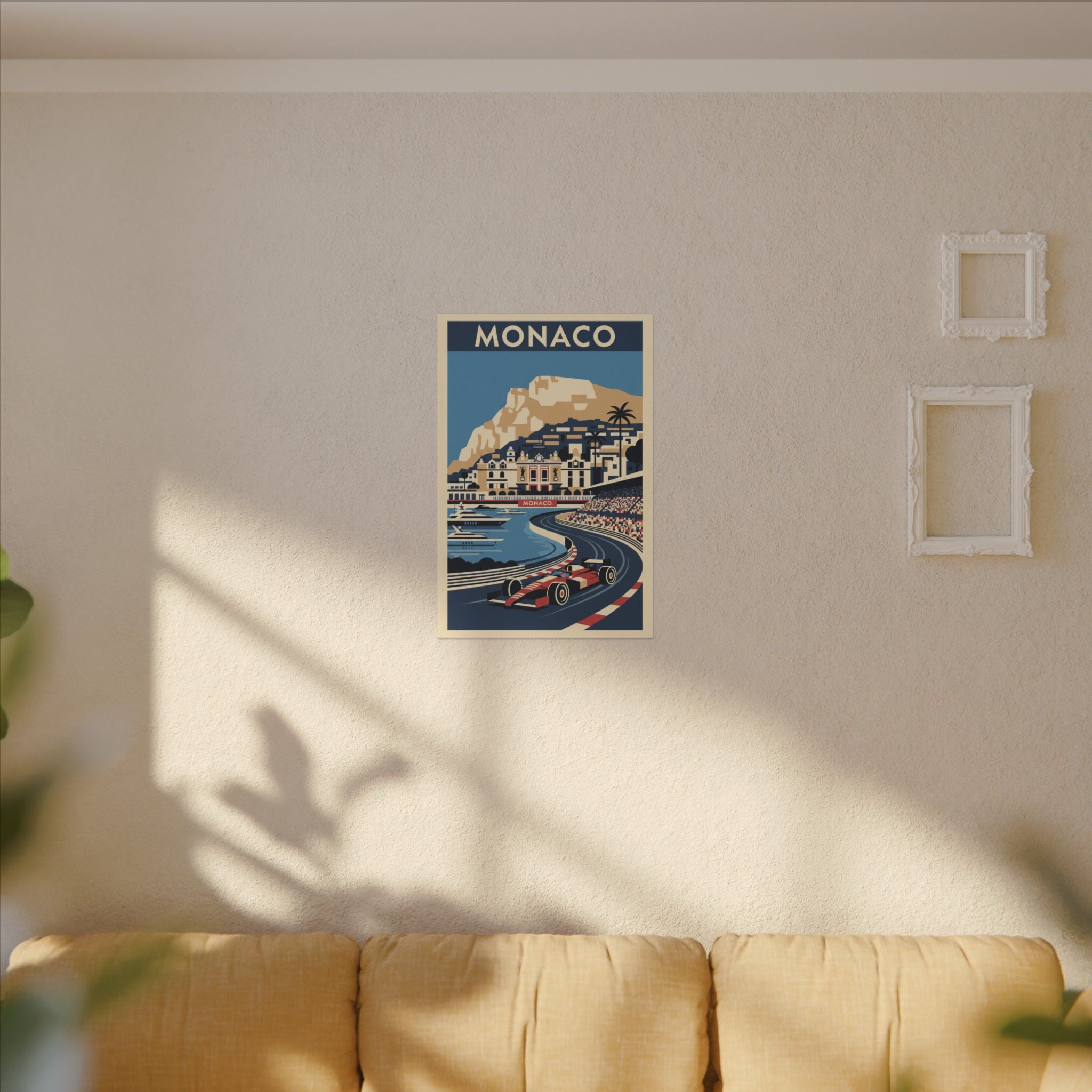 Monaco Grand Prix Vintage Poster Canvas