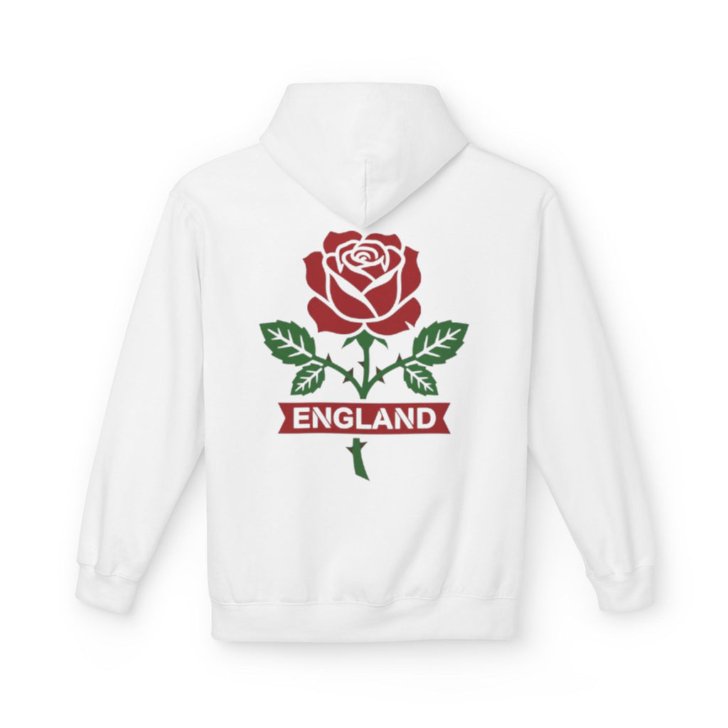 England Rose Hoodie – Classic Red Rose Emblem Sweatshirt
