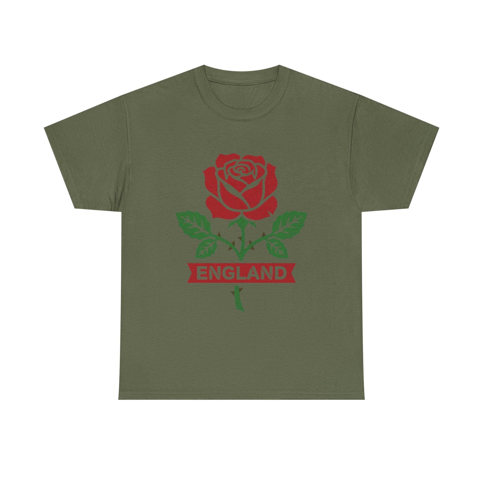 England Rose T-Shirt – Vintage Red Rose England Tee