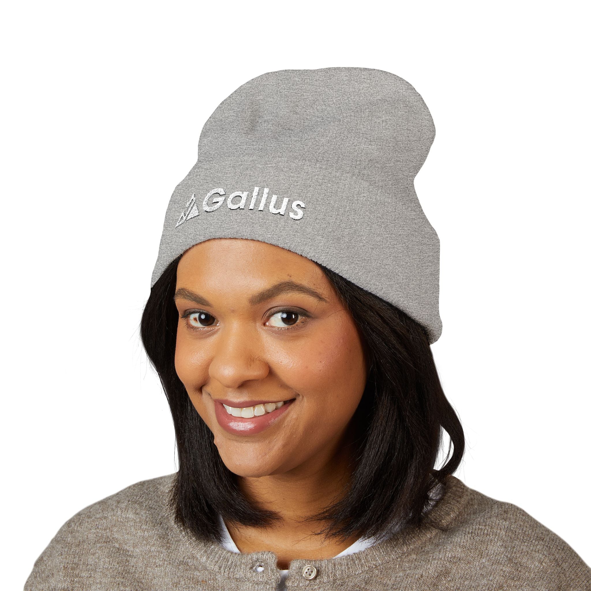 Embroidered 'Gallus' Classic Cuffed Beanie