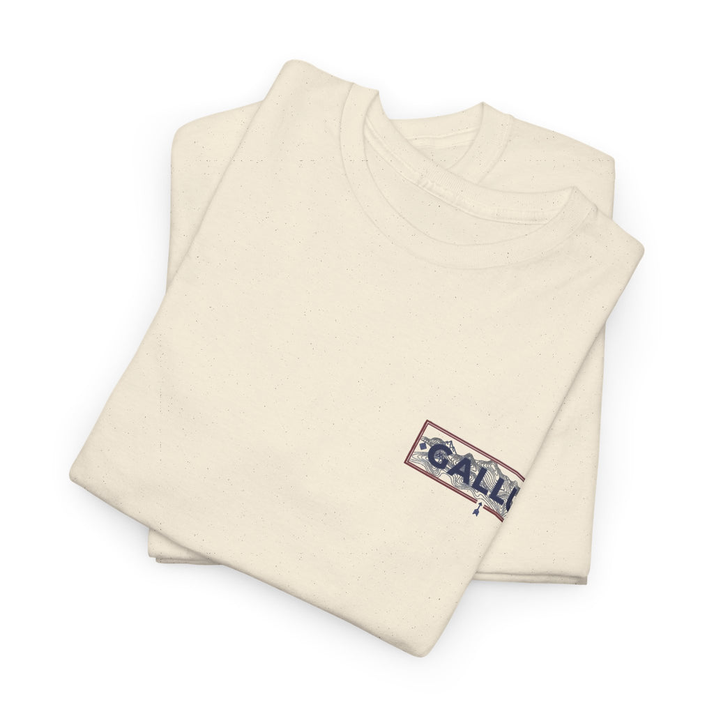 Gallus Logo Tee — Minimal Chest Patch White T-Shirt