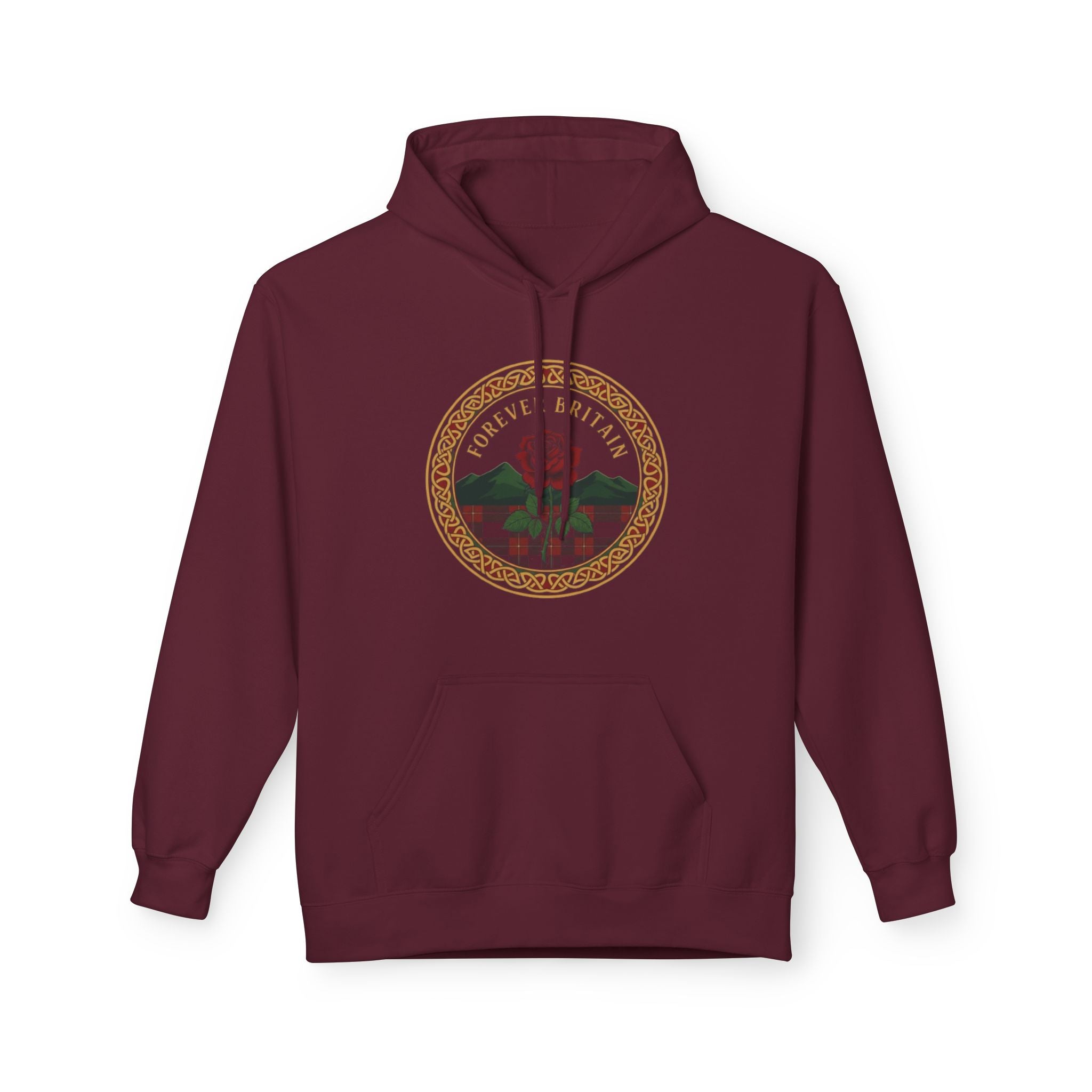 Forever British Vintage Seal Hoodie — Retro UK Crest Pullover