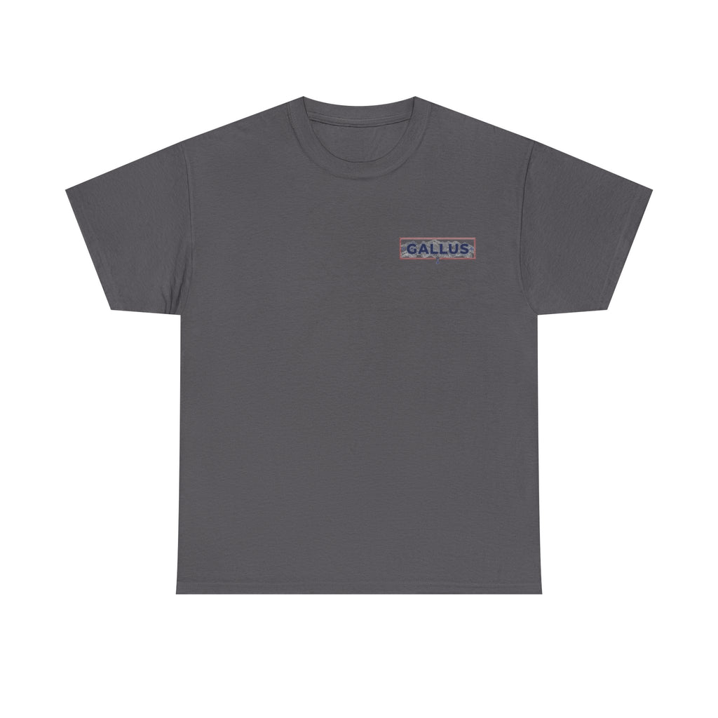 Gallus Logo Tee — Minimal Chest Patch White T-Shirt