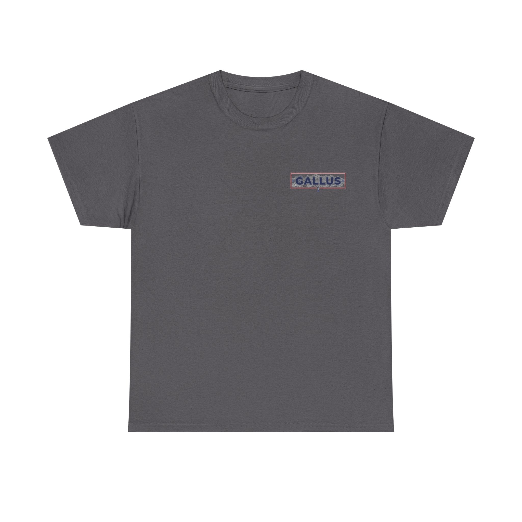 Gallus Logo Tee — Minimal Chest Patch White T-Shirt