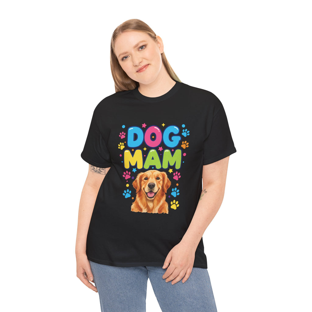 Dog Mam T-Shirt — Cute Colorful "Dog Mam" Graphic Tee for Dog Lovers