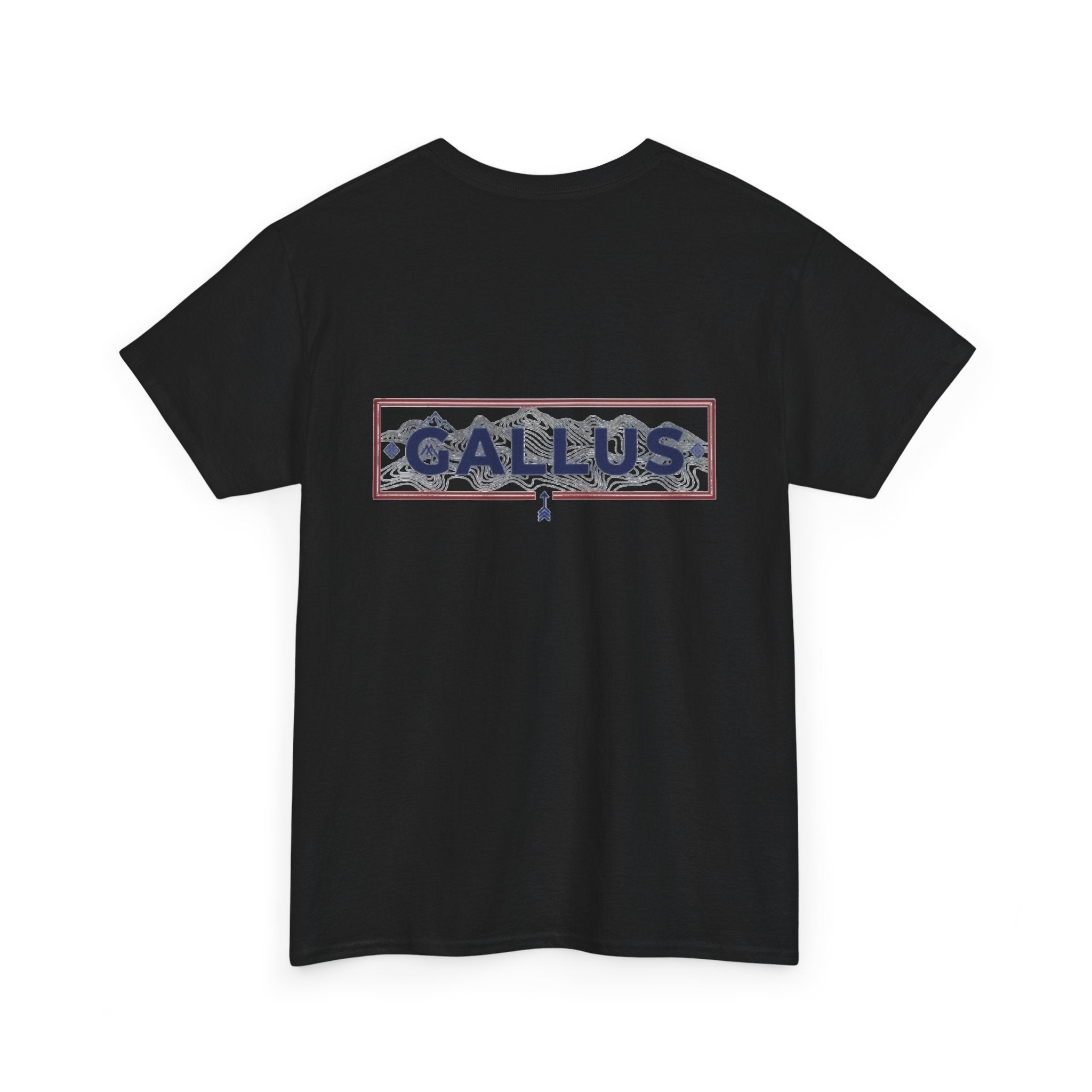 Gallus Logo T-Shirt — Minimal Retro Chest & Back Graphic Tee