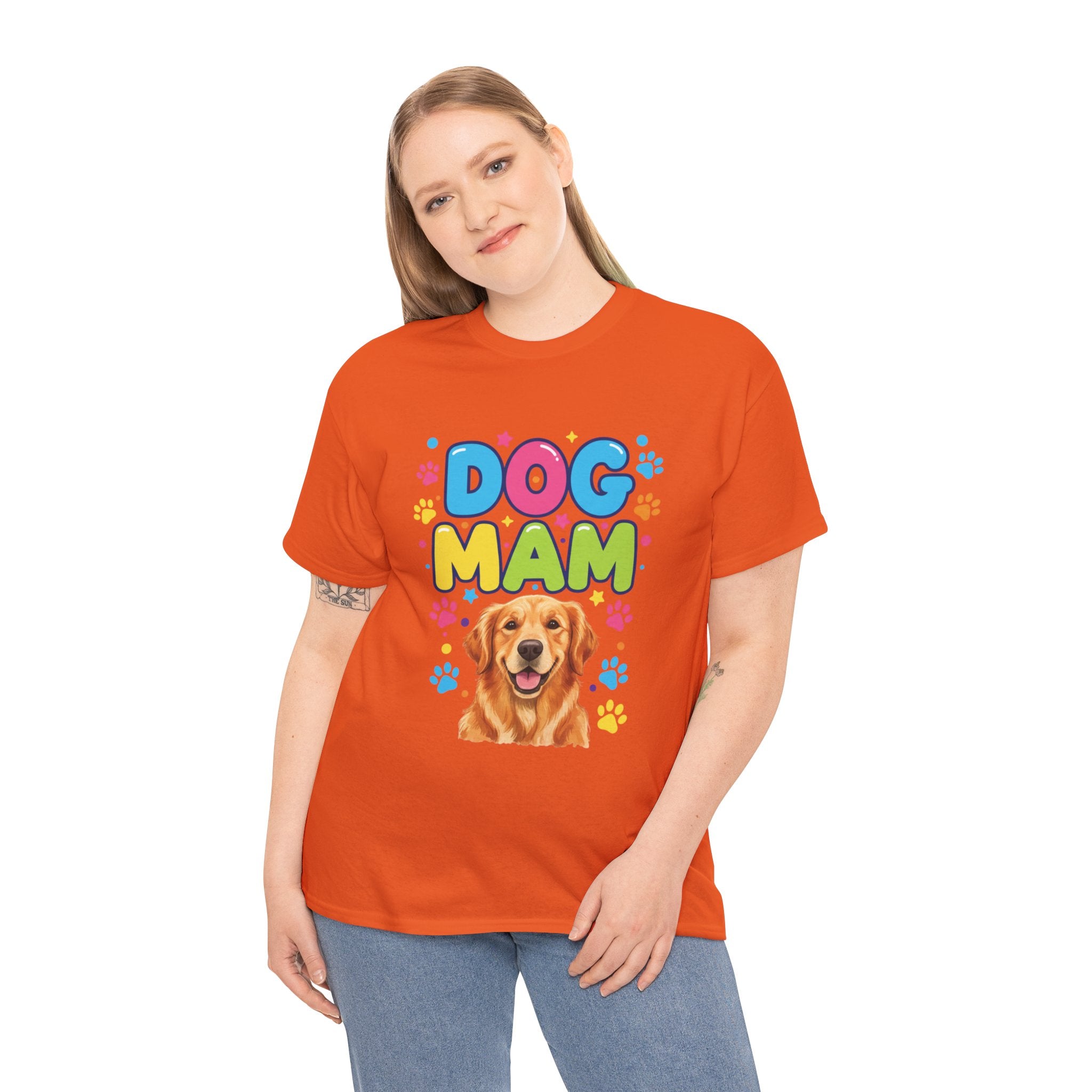 Dog Mam T-Shirt — Cute Colorful "Dog Mam" Graphic Tee for Dog Lovers