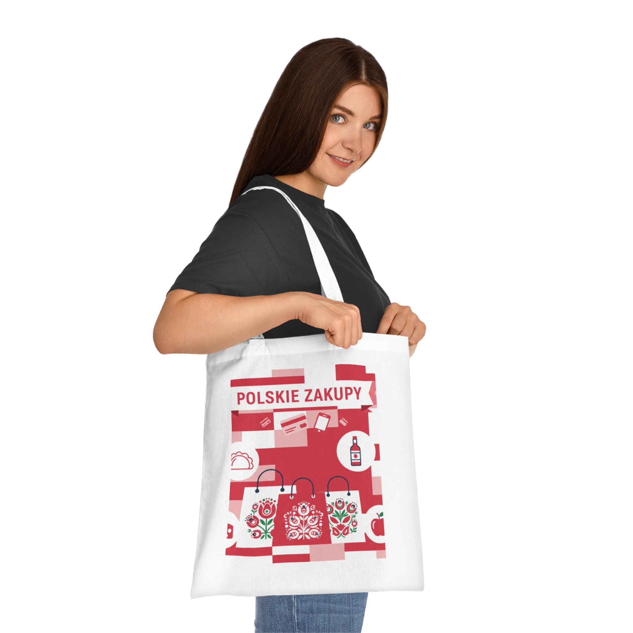 Polskie Zakupy Cotton Tote – Polish Grocery Market Shopping Bag