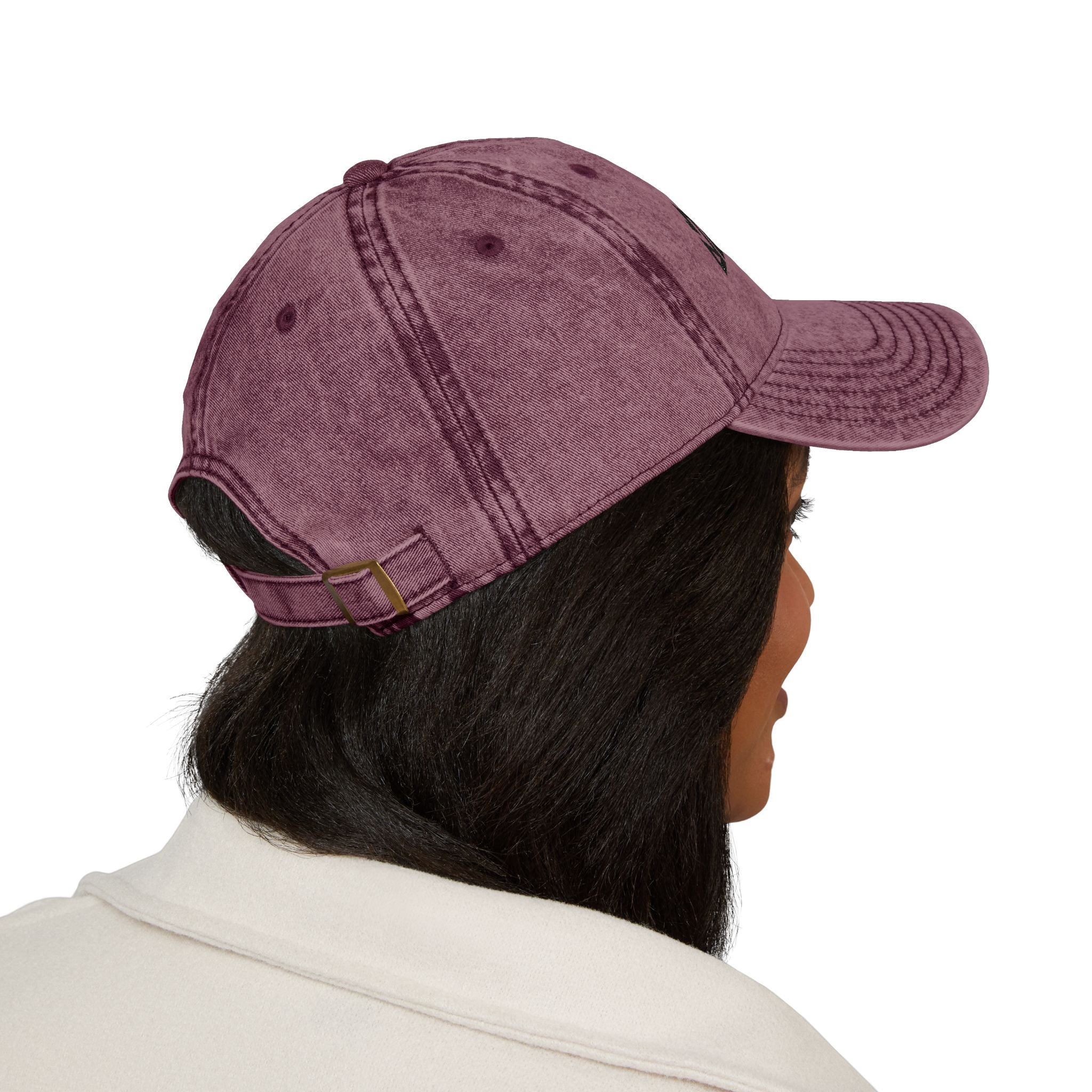 Vintage Embroidered Cap – Distressed Gray ‘GALLUS’ Patch Hat