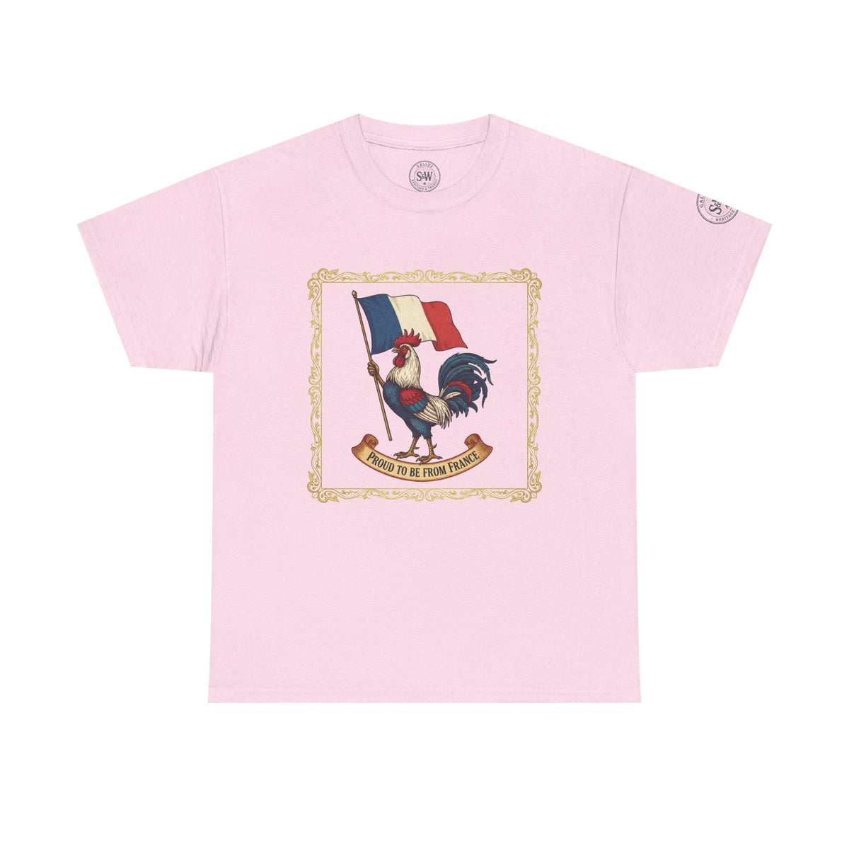 Proud to Be From France T-Shirt — Rooster & Tricolour Crest Tee — product image 11