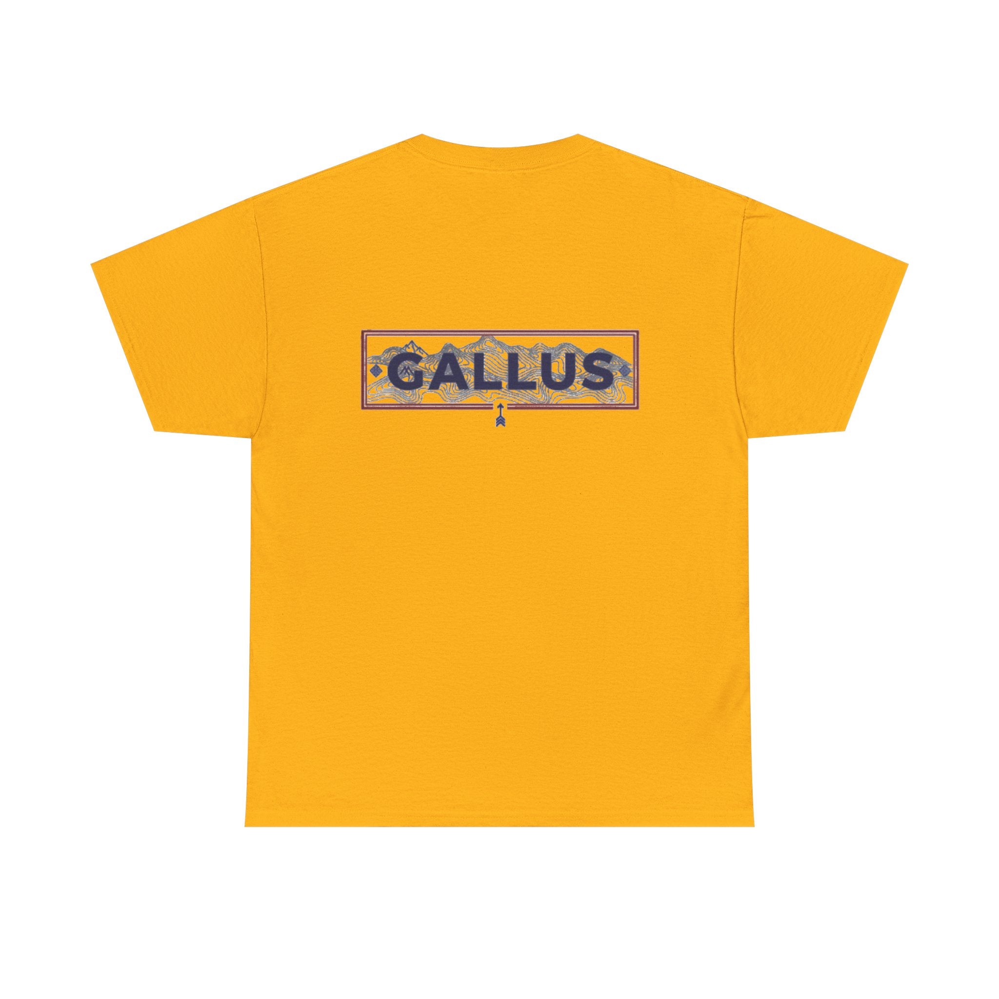 Gallus Logo T-Shirt — Minimal Retro Chest & Back Graphic Tee