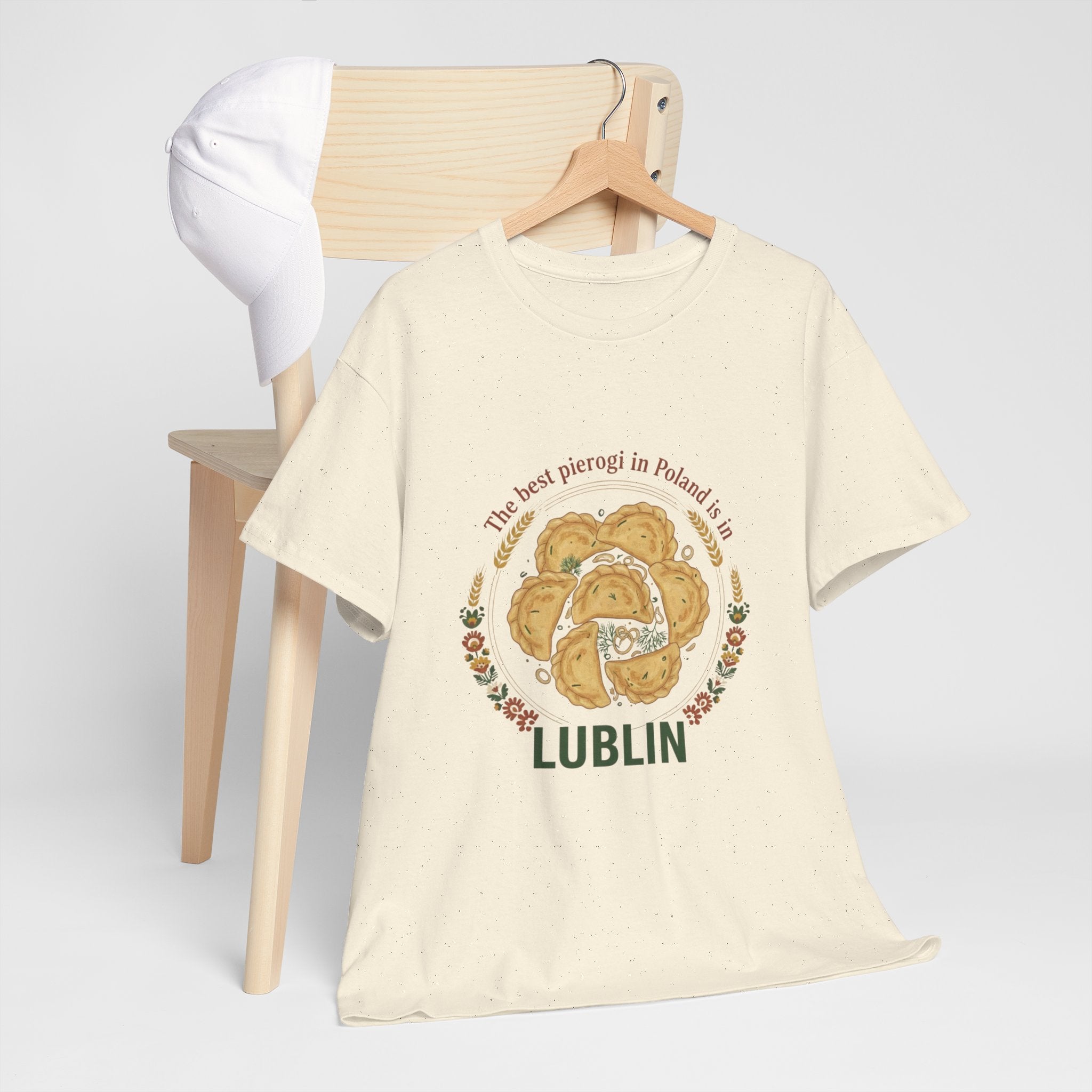Lublin Pierogi Tee — "The best pierogi in Poland is here" Casual Polish Food T‑Shirt