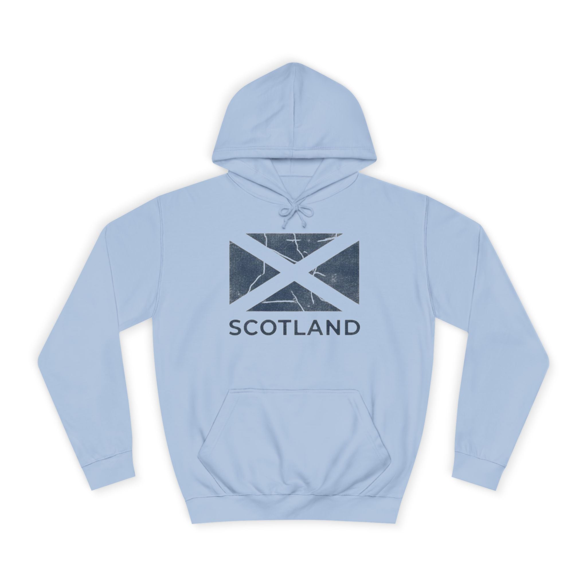 Scotland Saltire Hoodie – Distressed Flag College Pullover