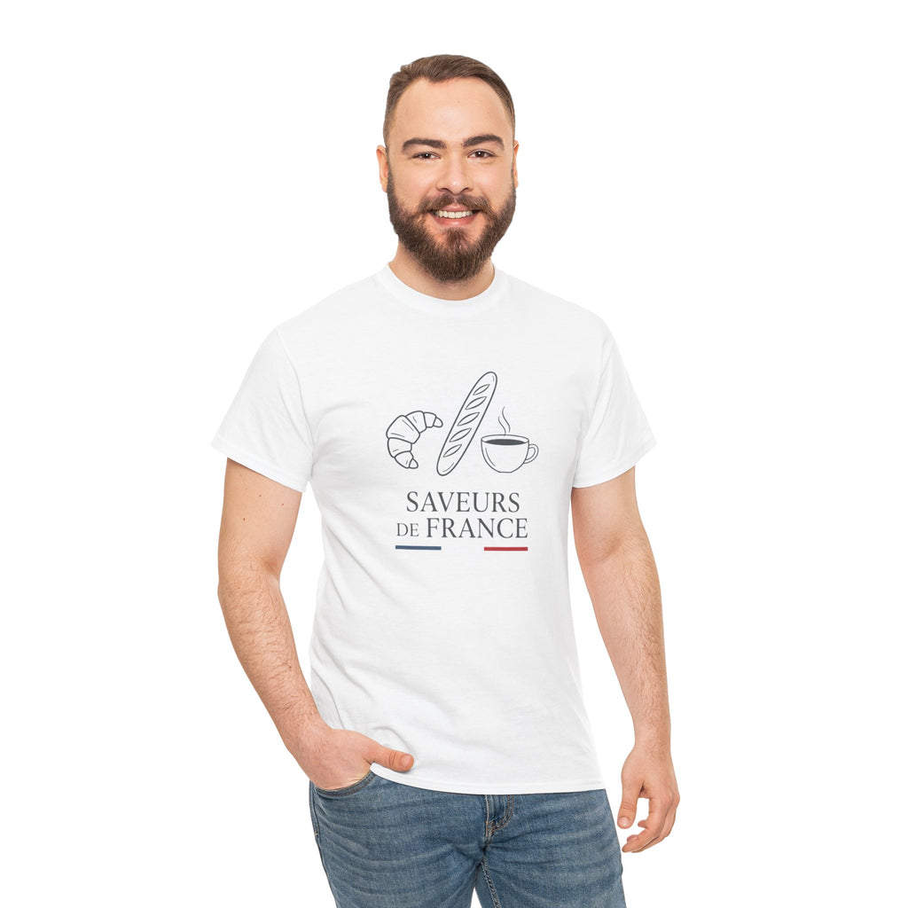 Saveurs de France T-Shirt — French Bakery Croissant & Baguette Tee