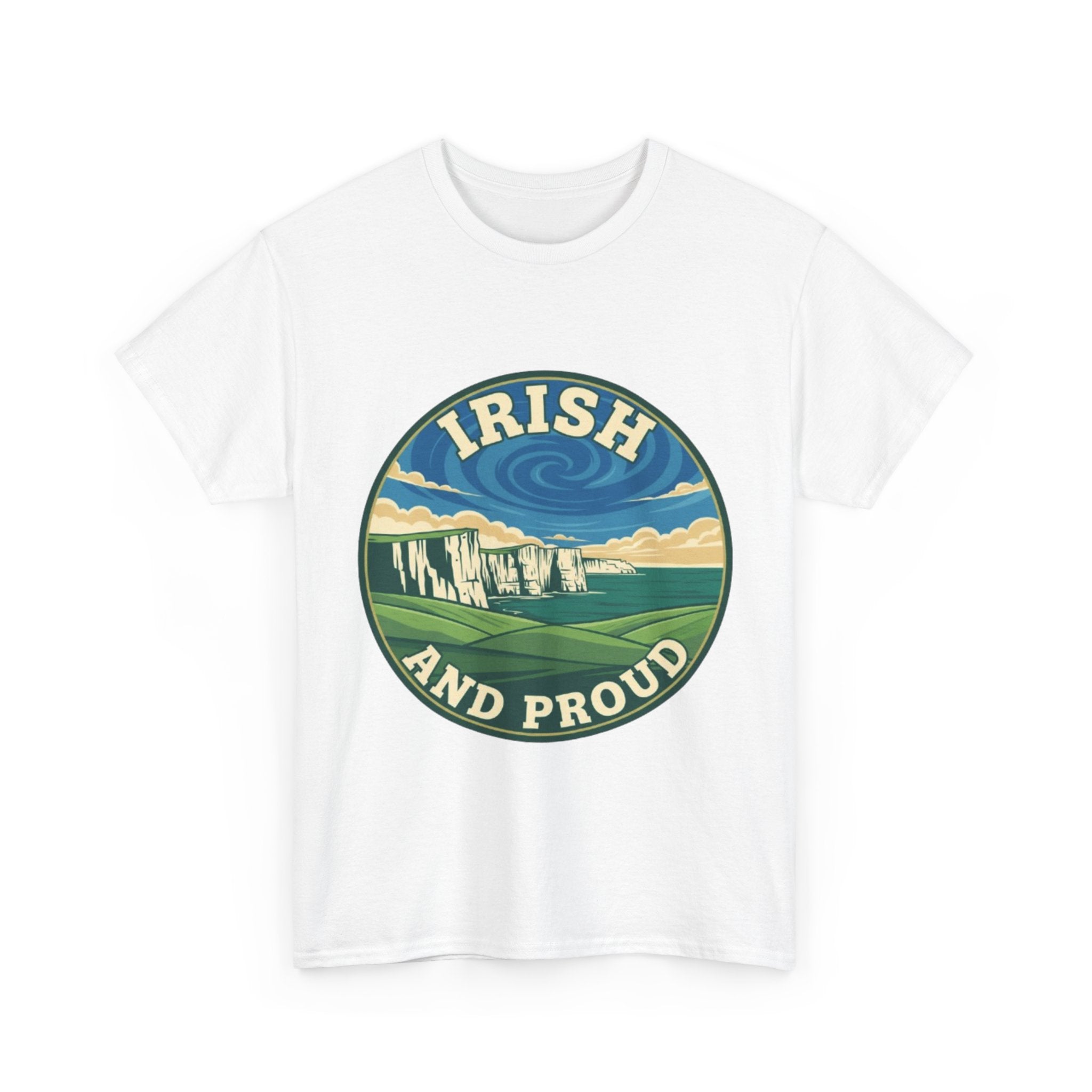 Irish and Proud T-Shirt — Scenic Cliffs Vintage St. Patrick’s Day Tee