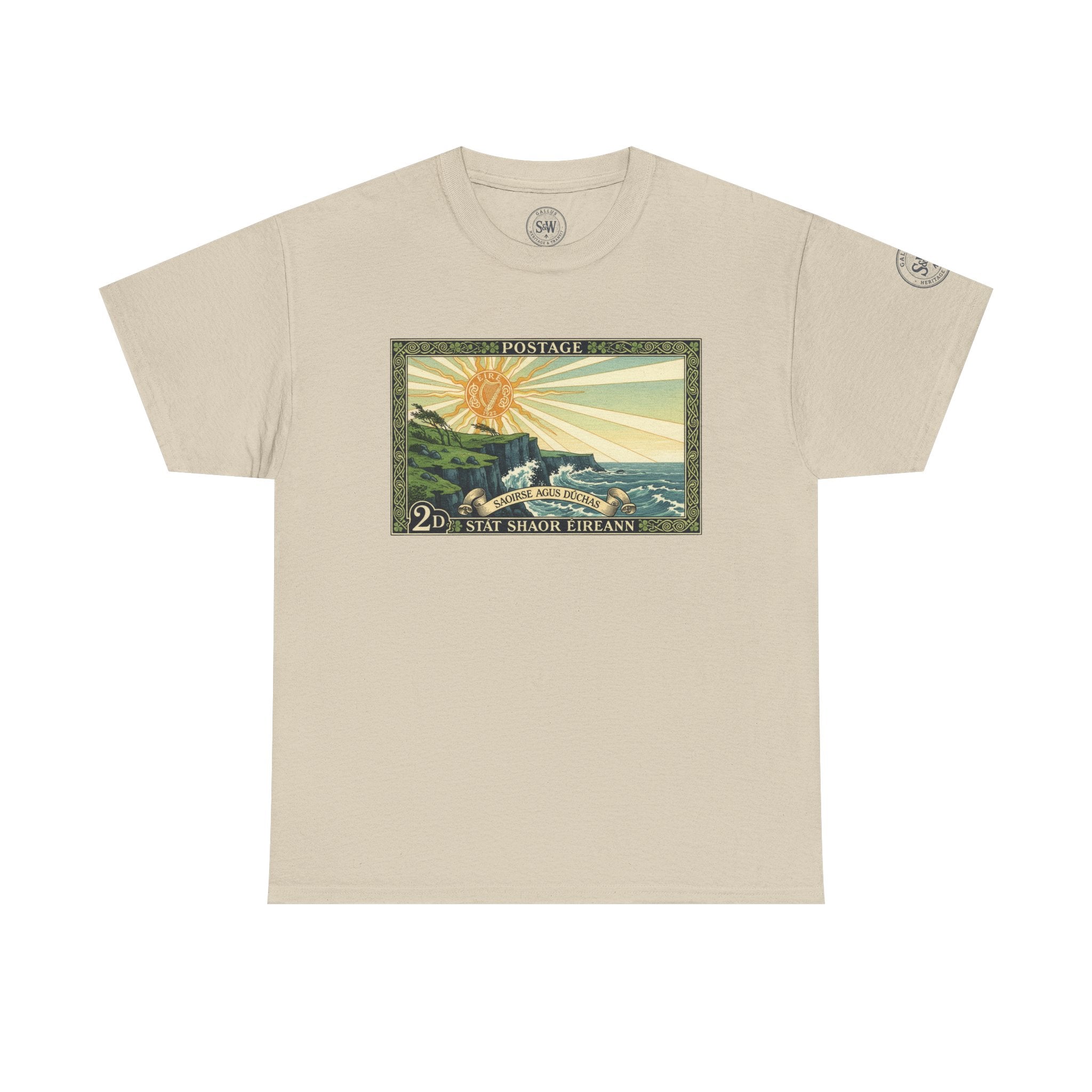 Vintage Irish Postage Stamp T‑Shirt
