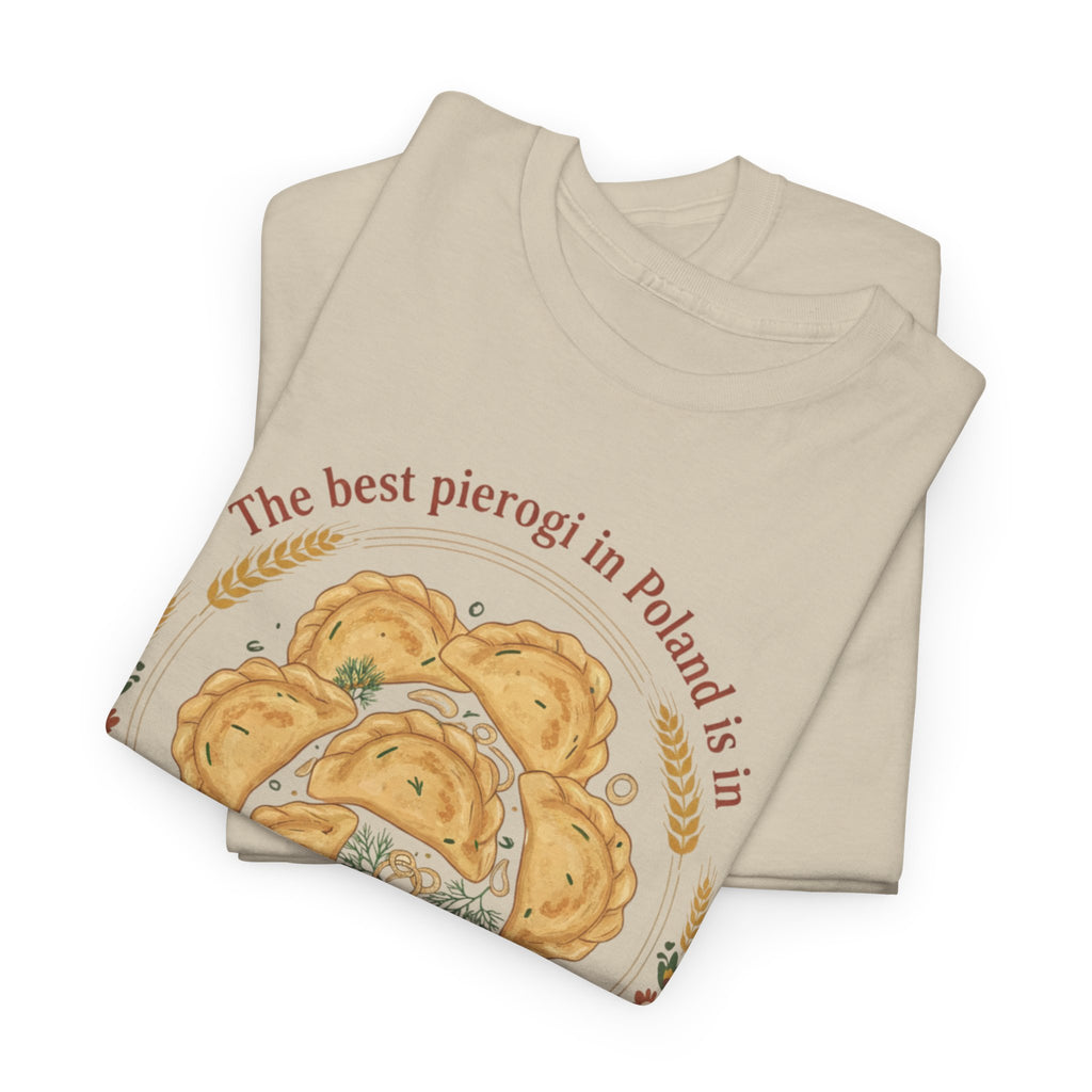 Kraków Pierogi Graphic Tee — "The best pierogi in Poland is in KRAKÓW" T-Shirt