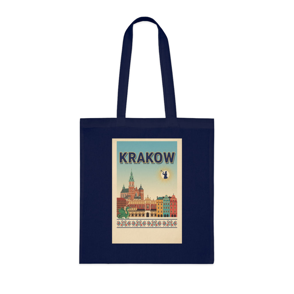 Krakow Vintage Travel Cotton Tote