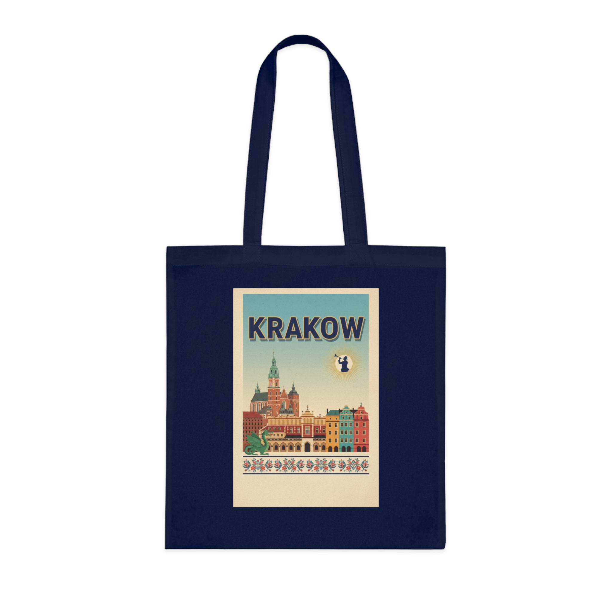 Krakow Vintage Travel Cotton Tote