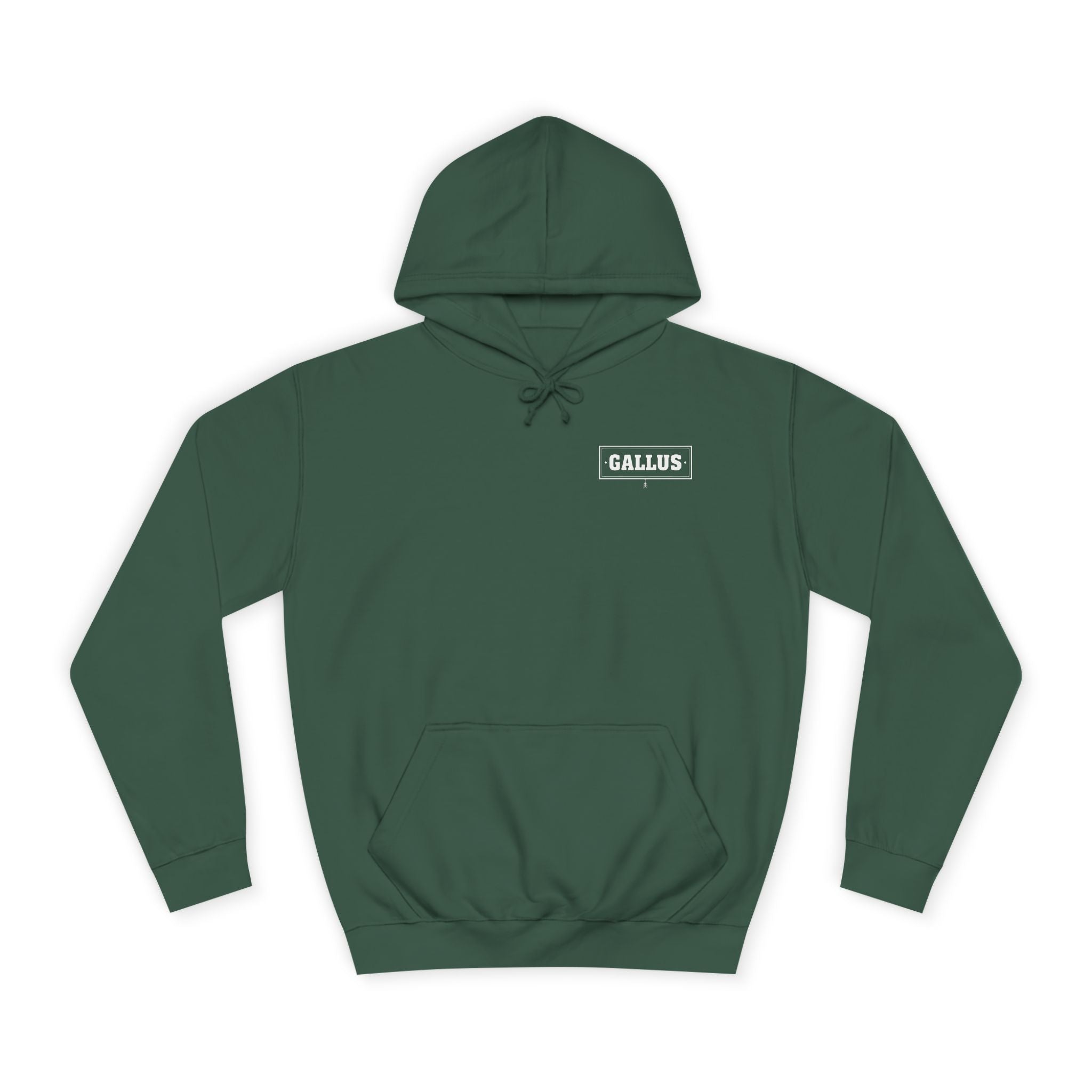 Gallus Mountain Hoodie — Forest Green College Logo Pullover