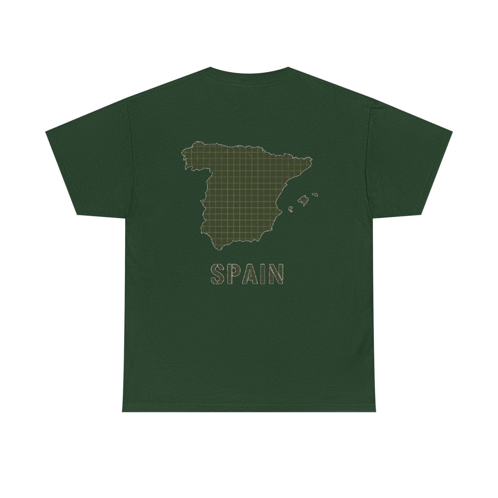 Gallus Spain Map T‑Shirt — Vintage Grid Spain Map Tee
