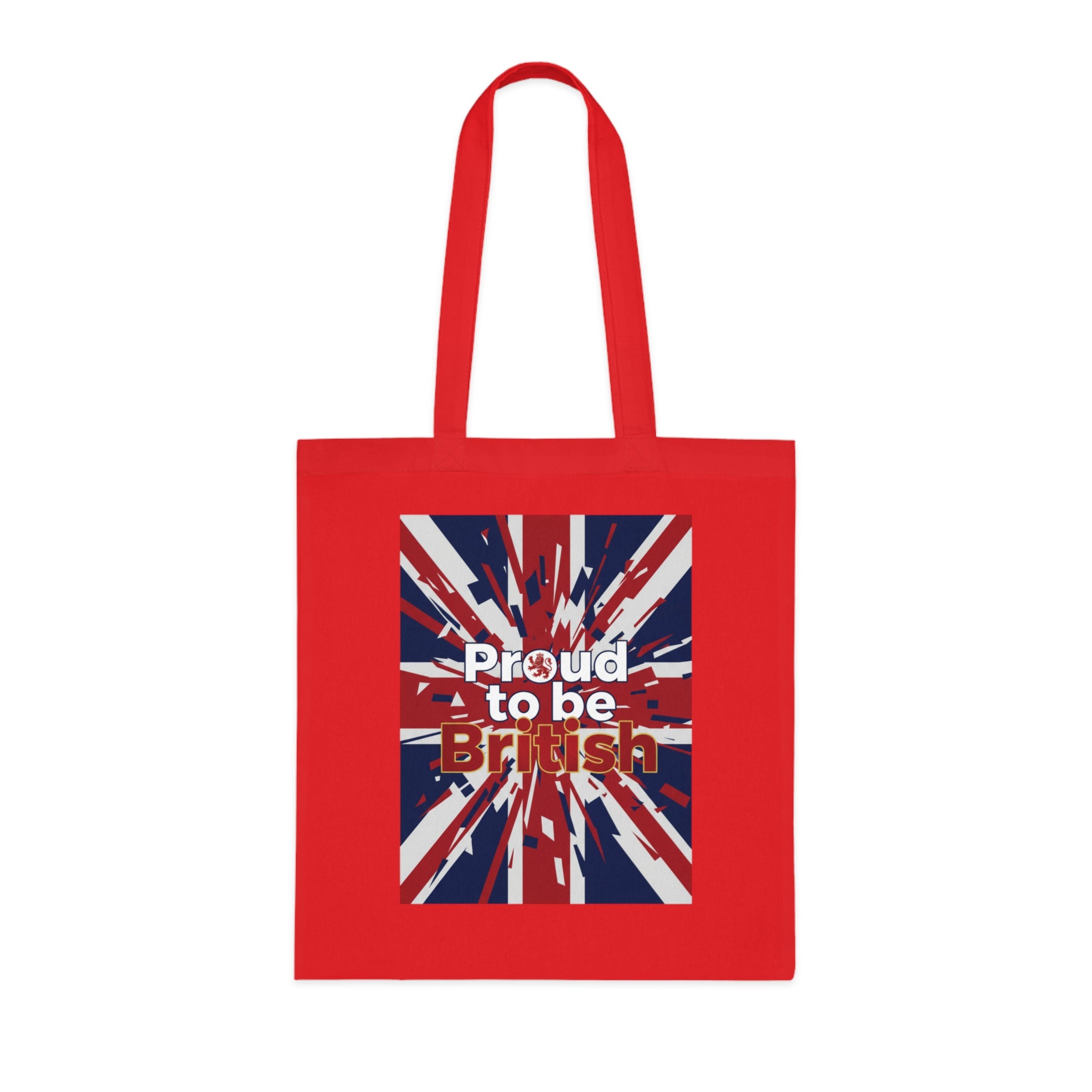 Proud to Be British Cotton Tote — Union Jack Flag Shopper Bag