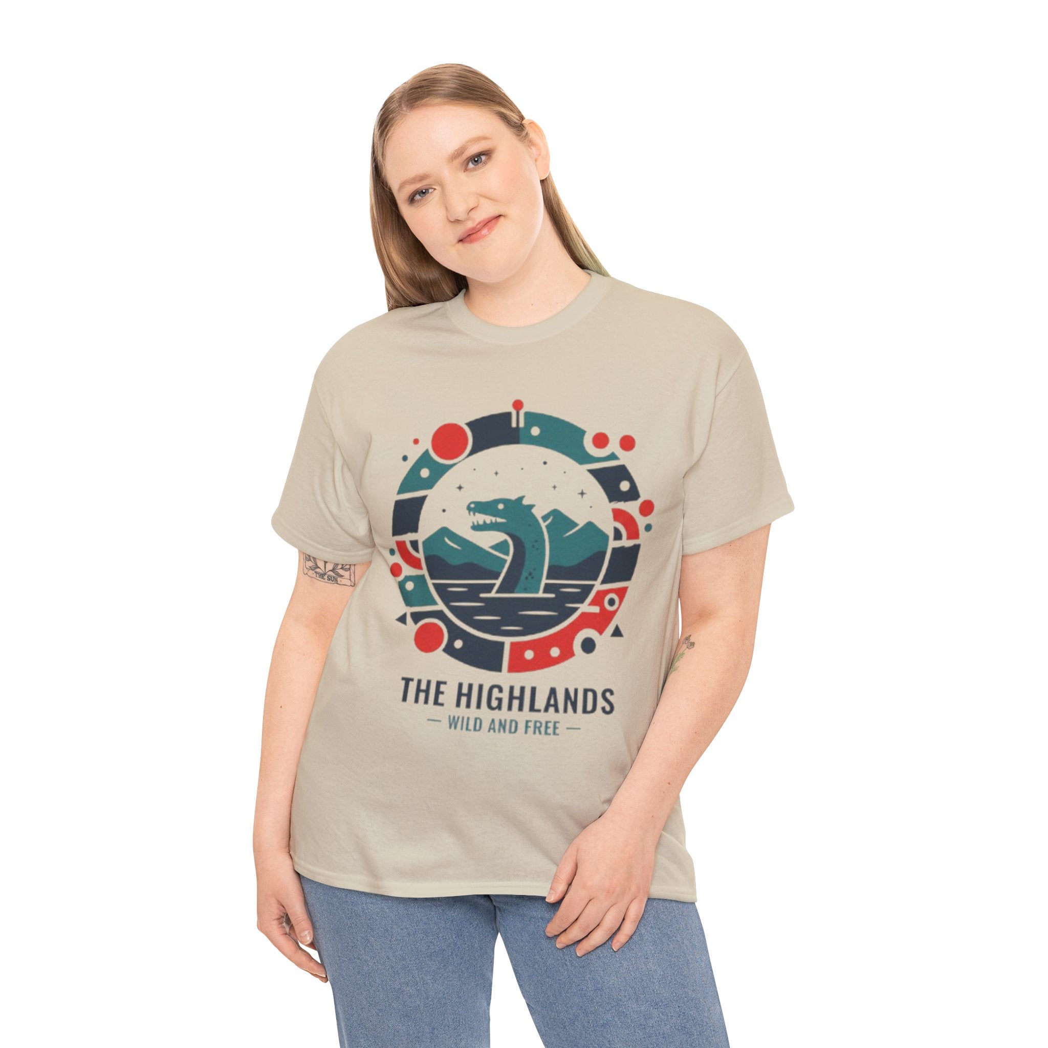 Highlands Waves Tee — "The Highlands: Wild and Free" Graphic T‑Shirt