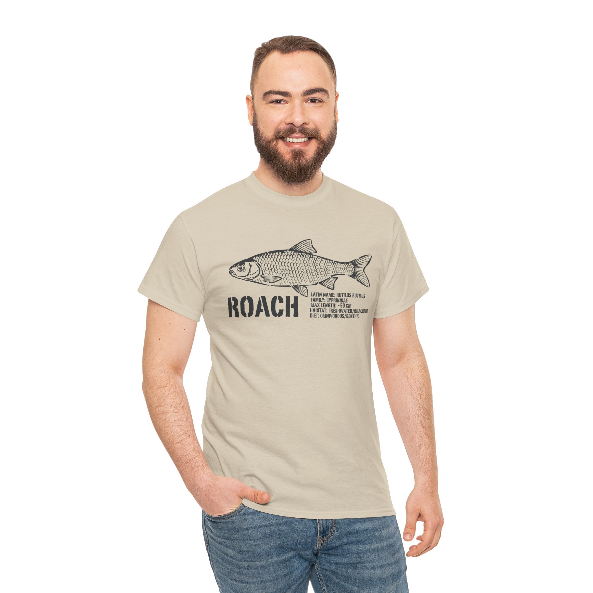 Roach Fish Sketch Tee — Vintage Angler Graphic T-Shirt
