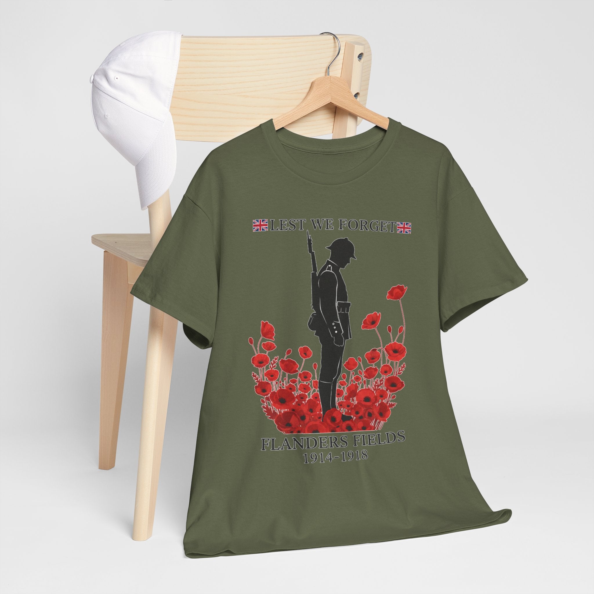 Flanders 1914–1918 T-Shirt — Great War Heritage Graphic
