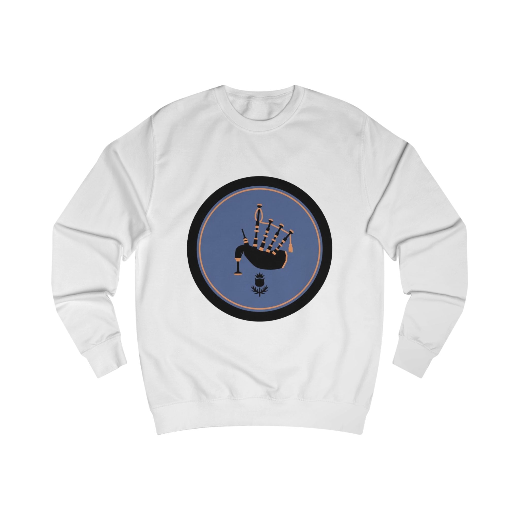 Bagpipes Crest Sweatshirt — Scottish Music Heritage Crewneck