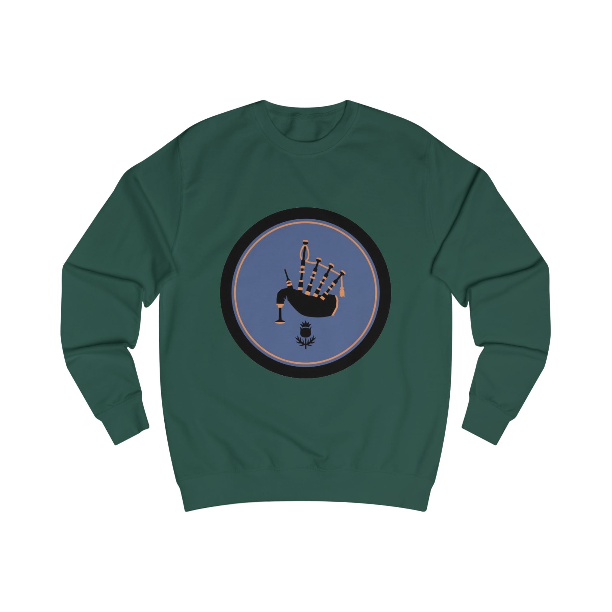 Bagpipes Crest Sweatshirt — Scottish Music Heritage Crewneck