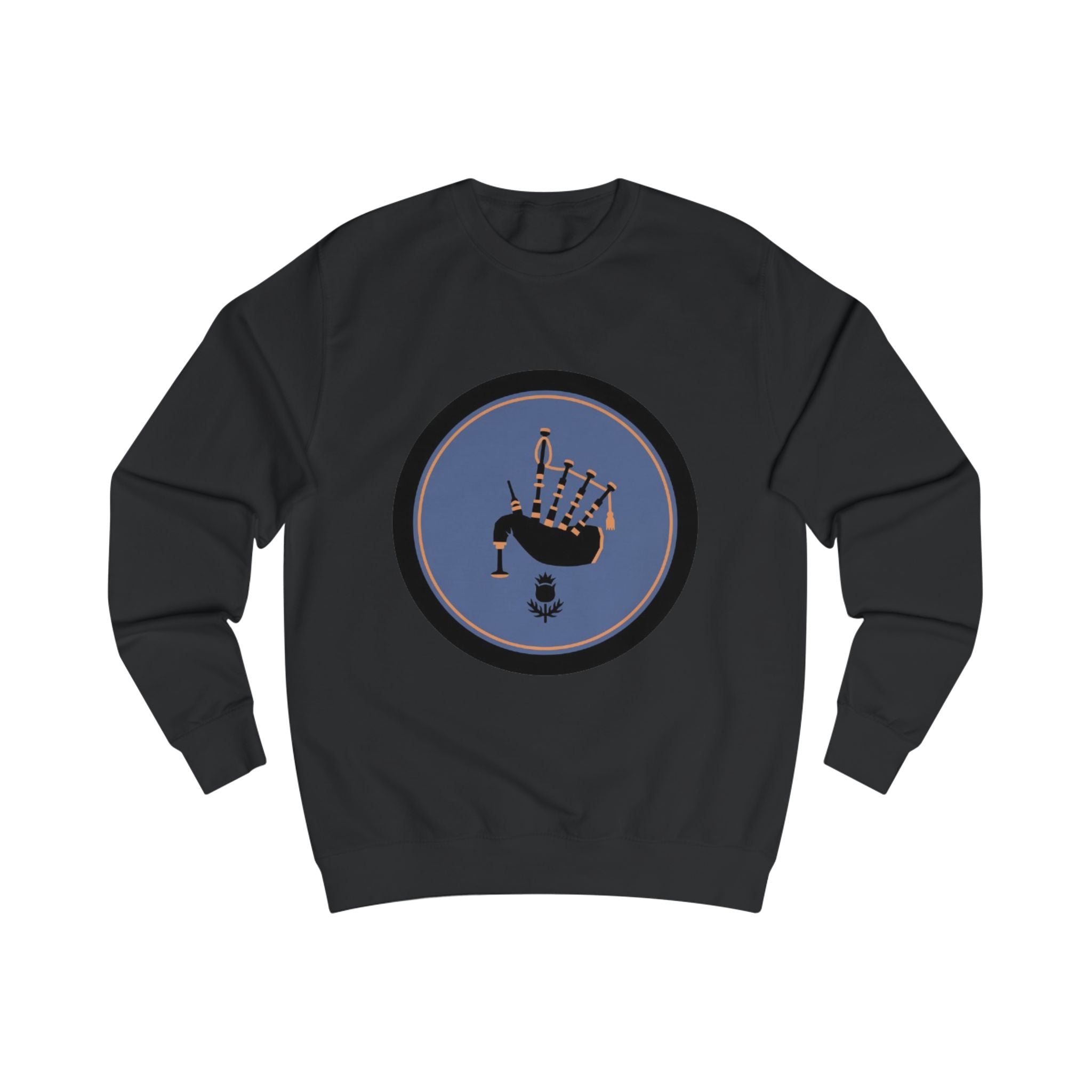 Bagpipes Crest Sweatshirt — Scottish Music Heritage Crewneck