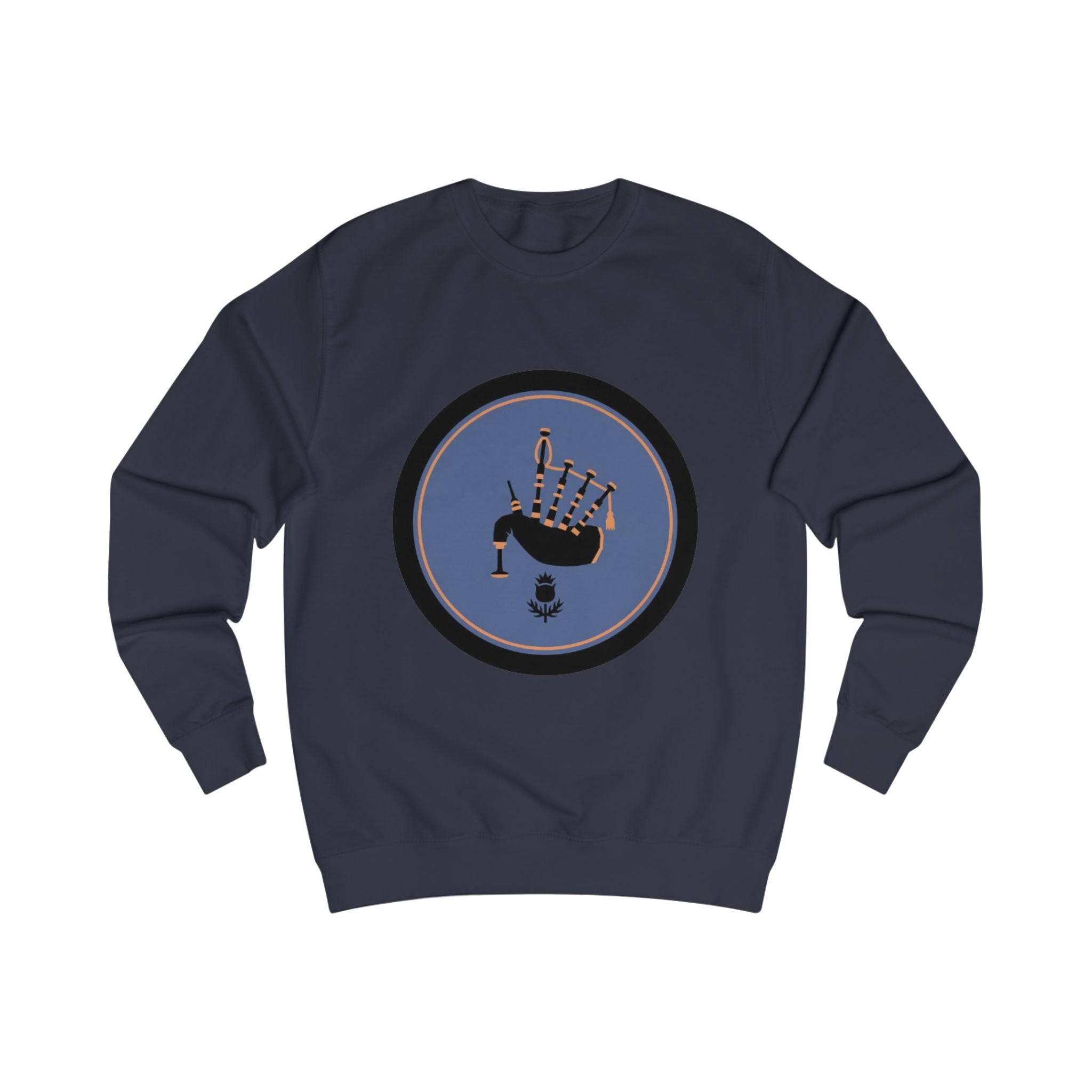 Bagpipes Crest Sweatshirt — Scottish Music Heritage Crewneck