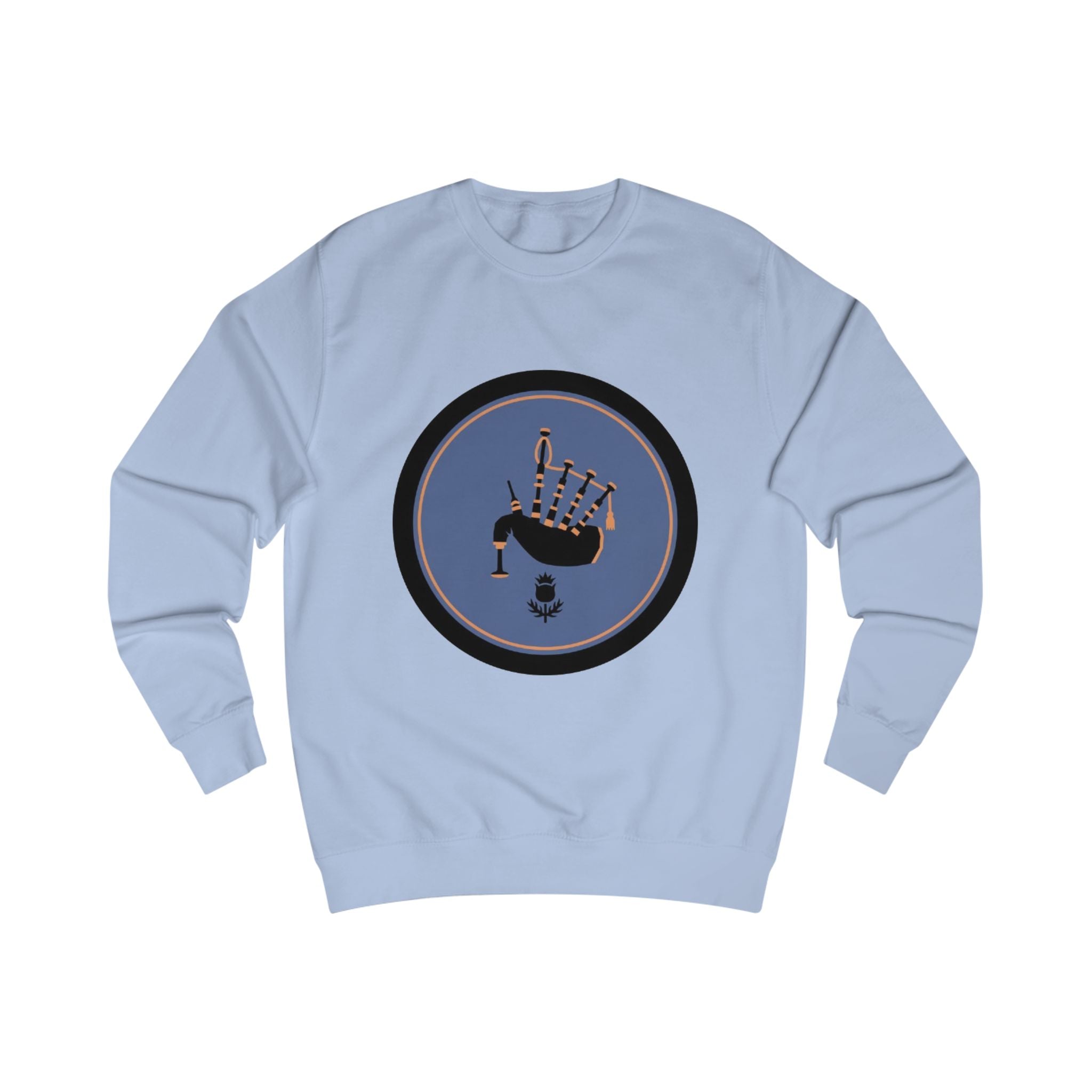 Bagpipes Crest Sweatshirt — Scottish Music Heritage Crewneck