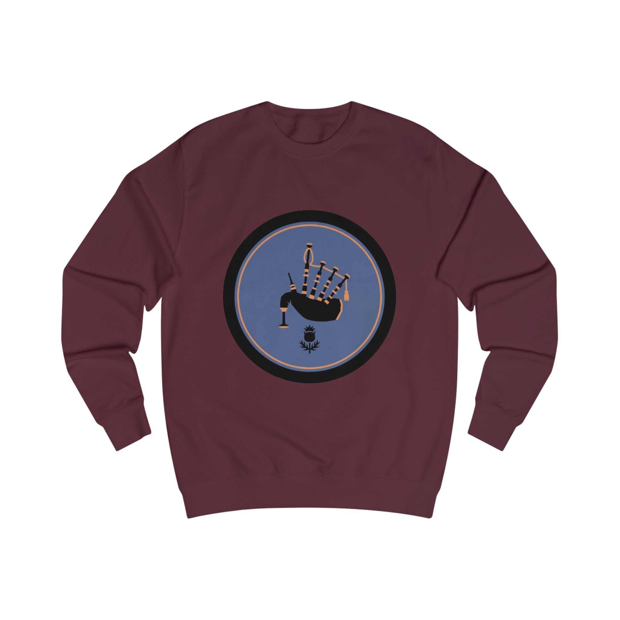 Bagpipes Crest Sweatshirt — Scottish Music Heritage Crewneck