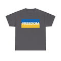 Freedom Flag T‑Shirt — Blue & Yellow Freedom Graphic Tee