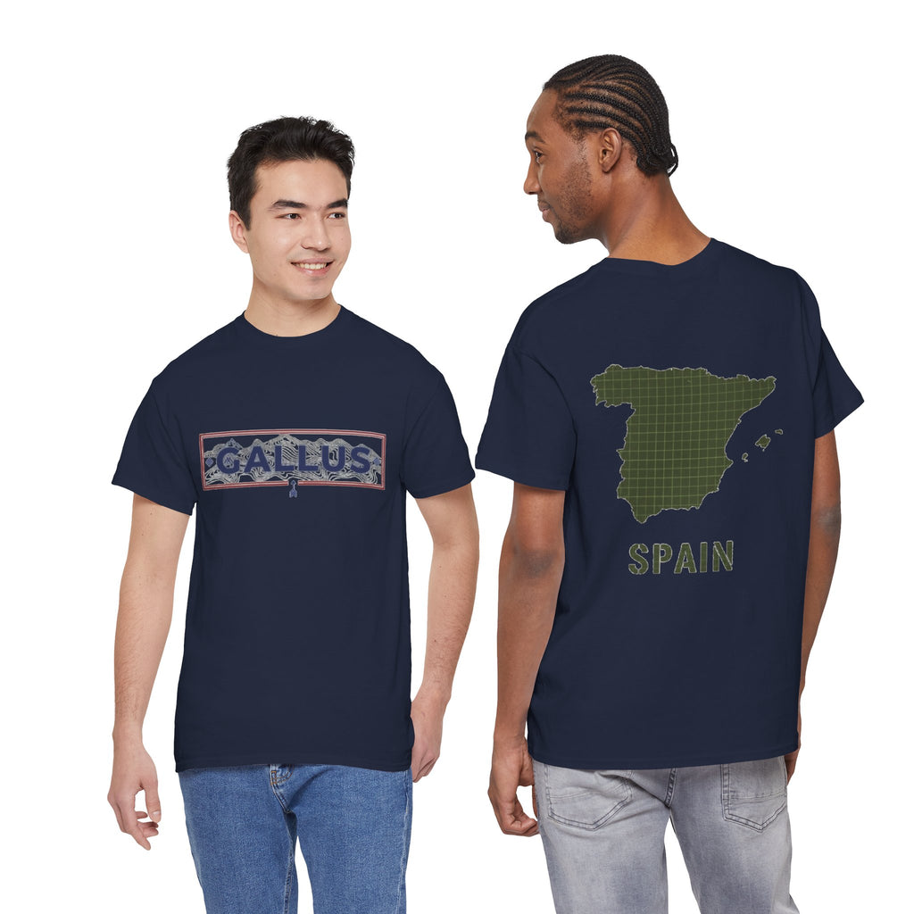 Spain Map T-Shirt • Gallus Logo Travel Tee