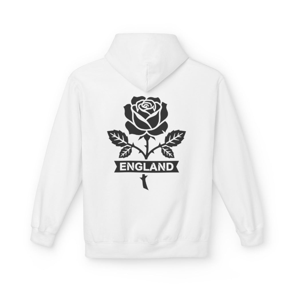 England Rose Hoodie – Vintage Floral Emblem Pullover
